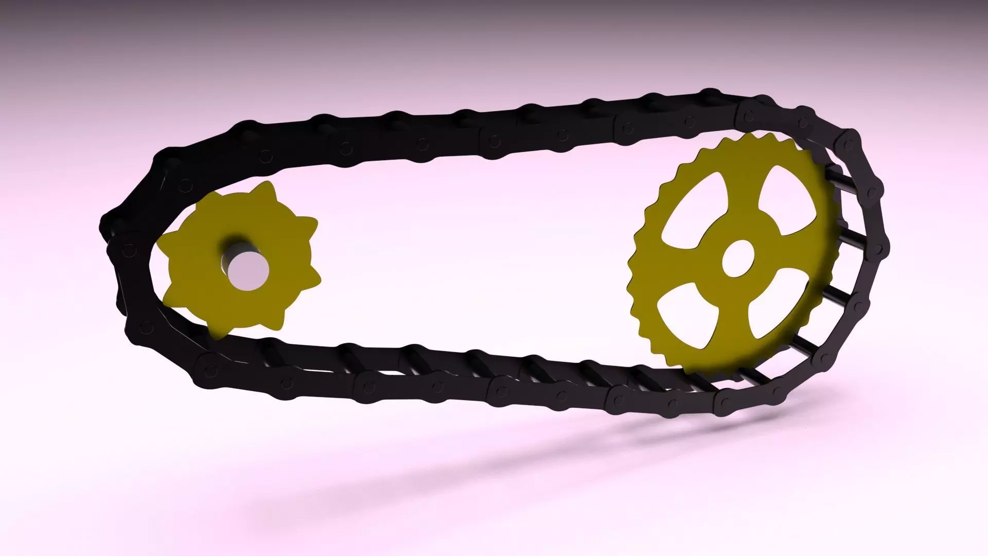 Benz Patent Motorwagen Chain 3D model_5