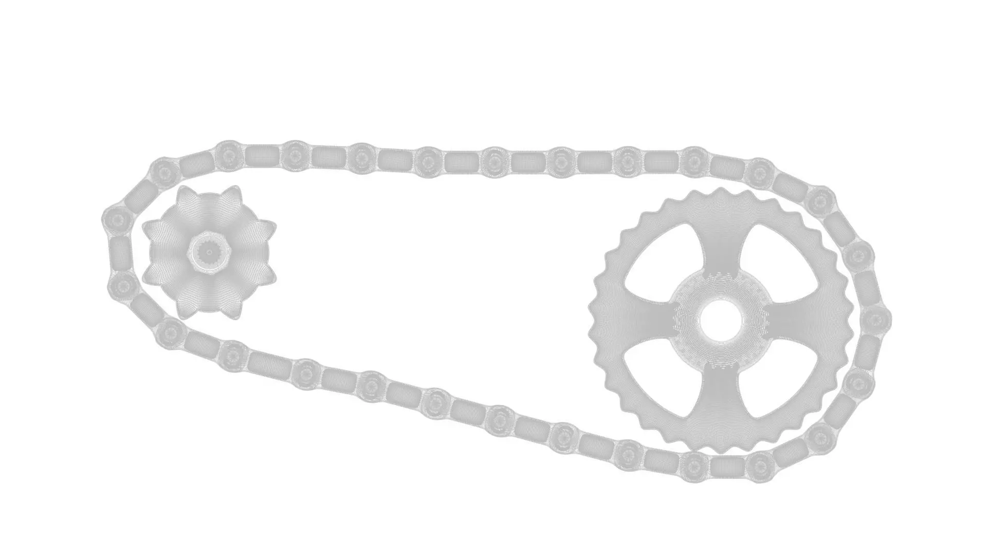 Benz Patent Motorwagen Chain 3D model_27