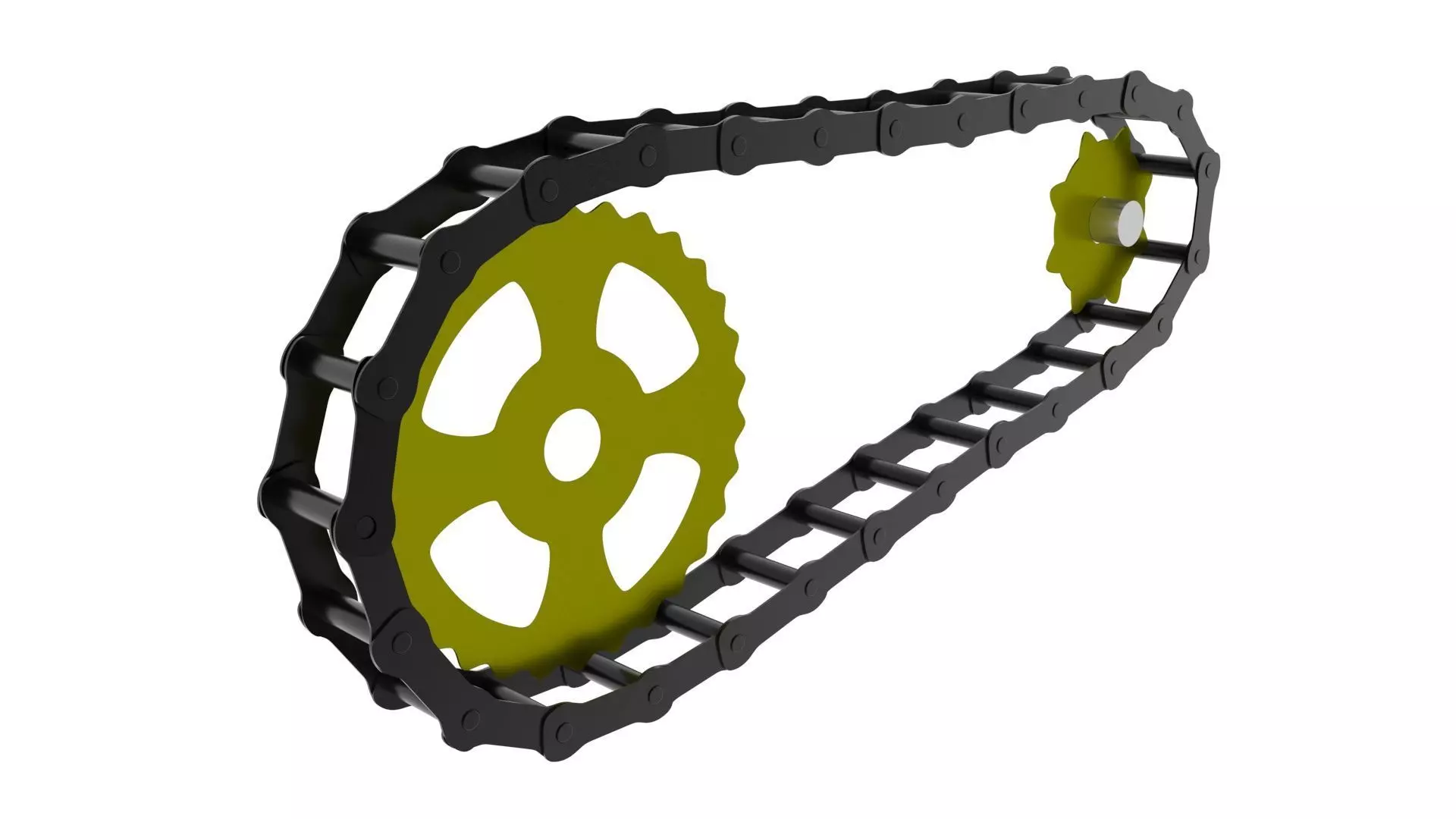Benz Patent Motorwagen Chain 3D model_9