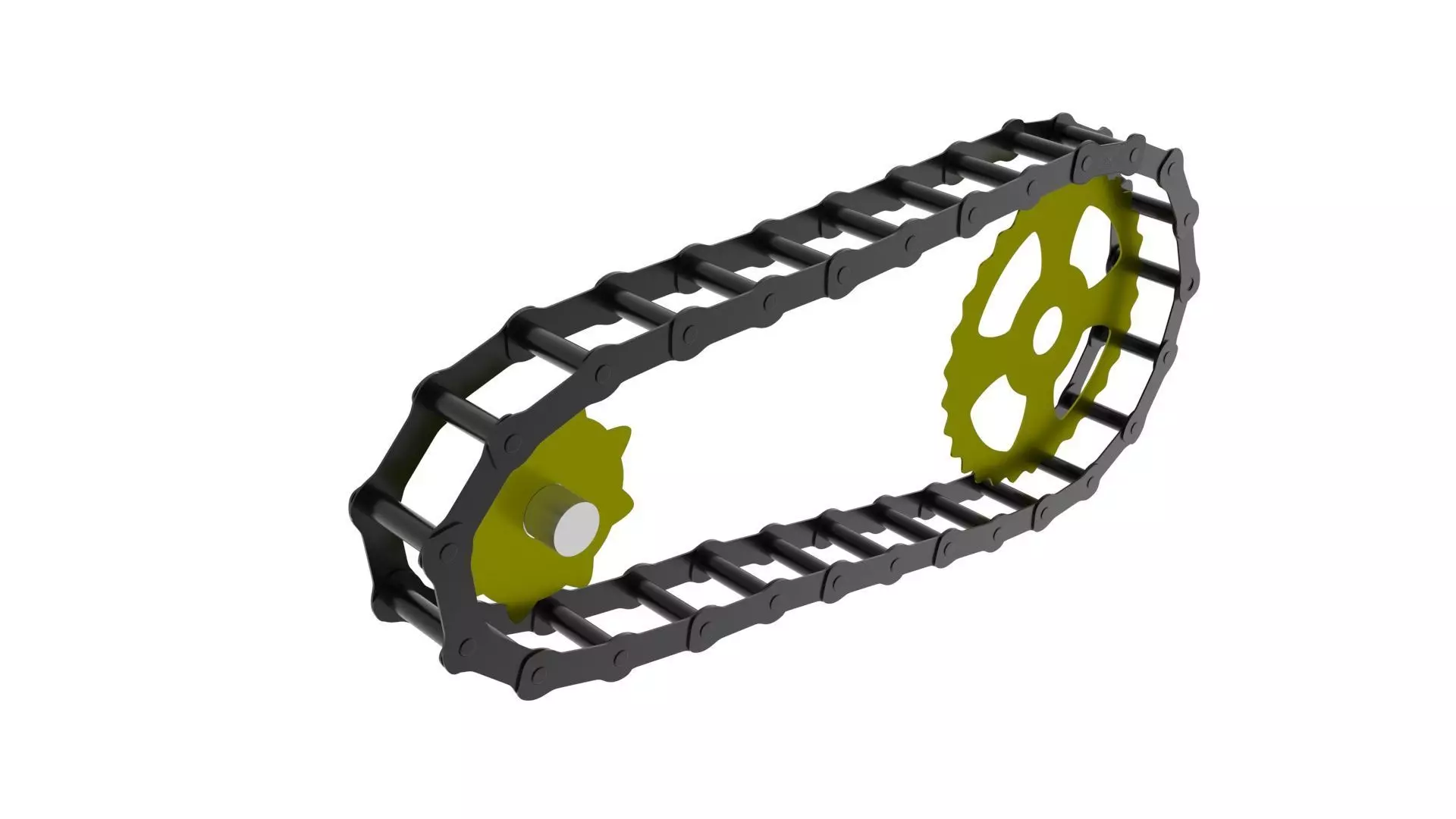 Benz Patent Motorwagen Chain 3D model_7