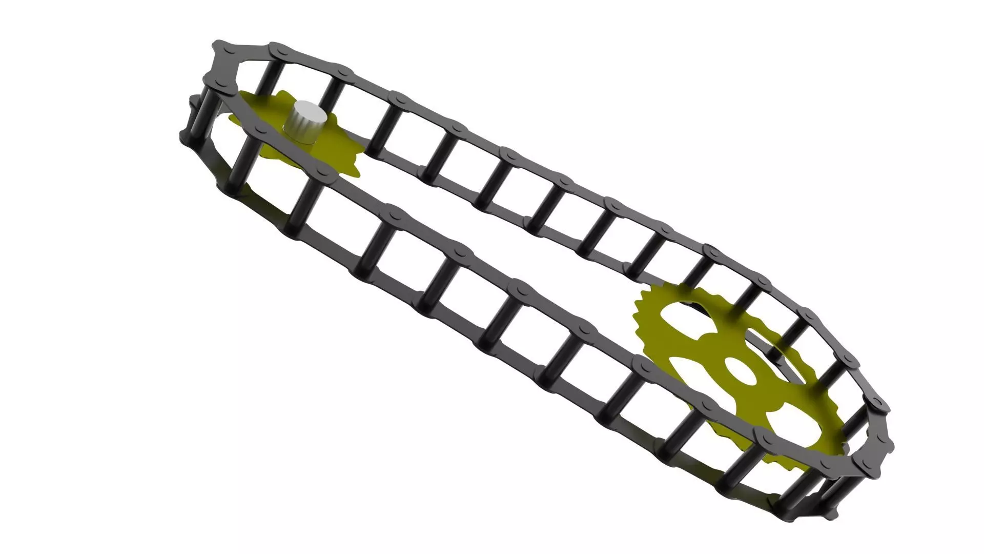 Benz Patent Motorwagen Chain 3D model_11