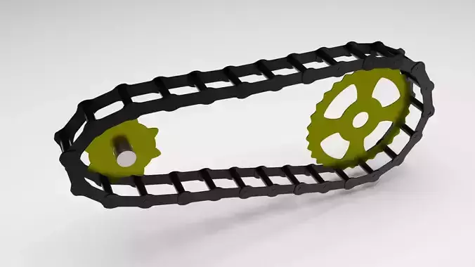 Benz Patent Motorwagen Chain 3D model