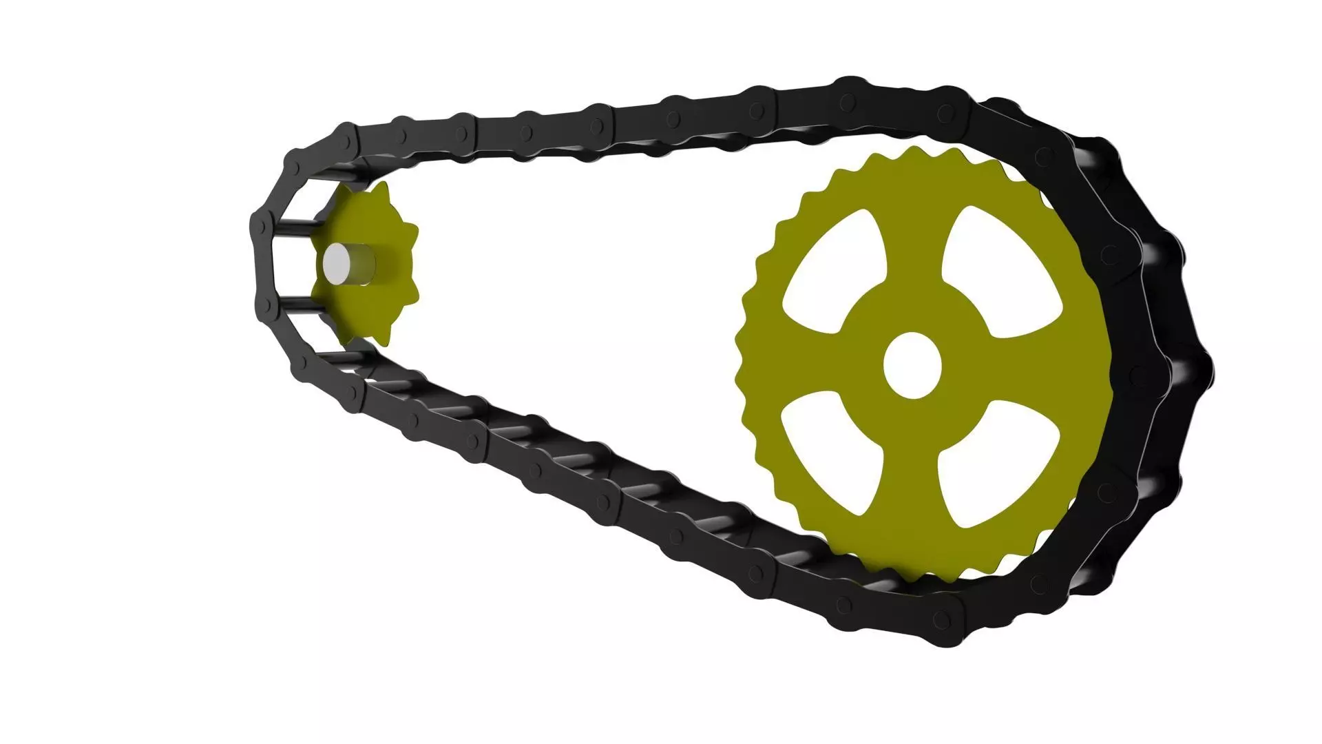 Benz Patent Motorwagen Chain 3D model_8