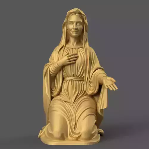 Gorgeous Smiling Mary Nativity STL File