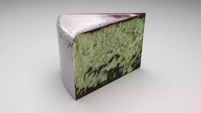 Mint Chocolate Cheesecake 3D model 6