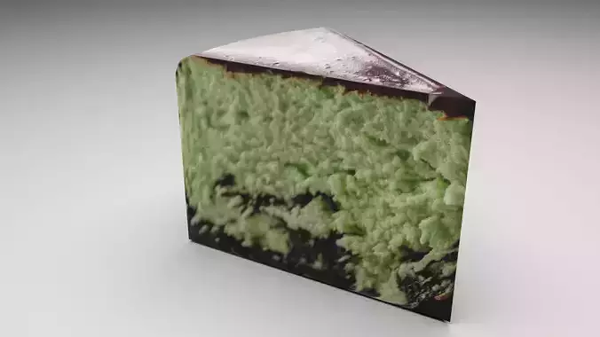 Mint Chocolate Cheesecake 3D model 7