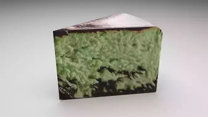 Mint Chocolate Cheesecake 3D model 4