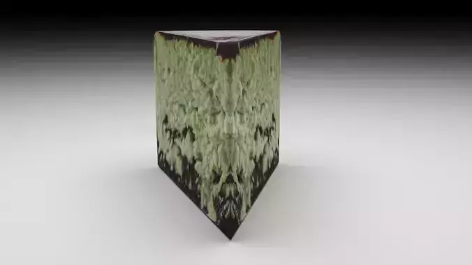 Mint Chocolate Cheesecake 3D model 2