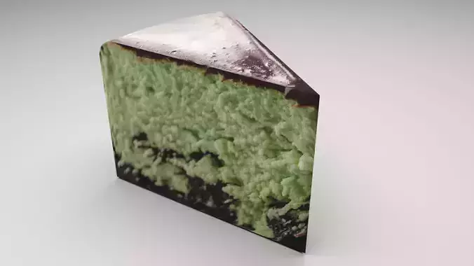 Mint Chocolate Cheesecake 3D model