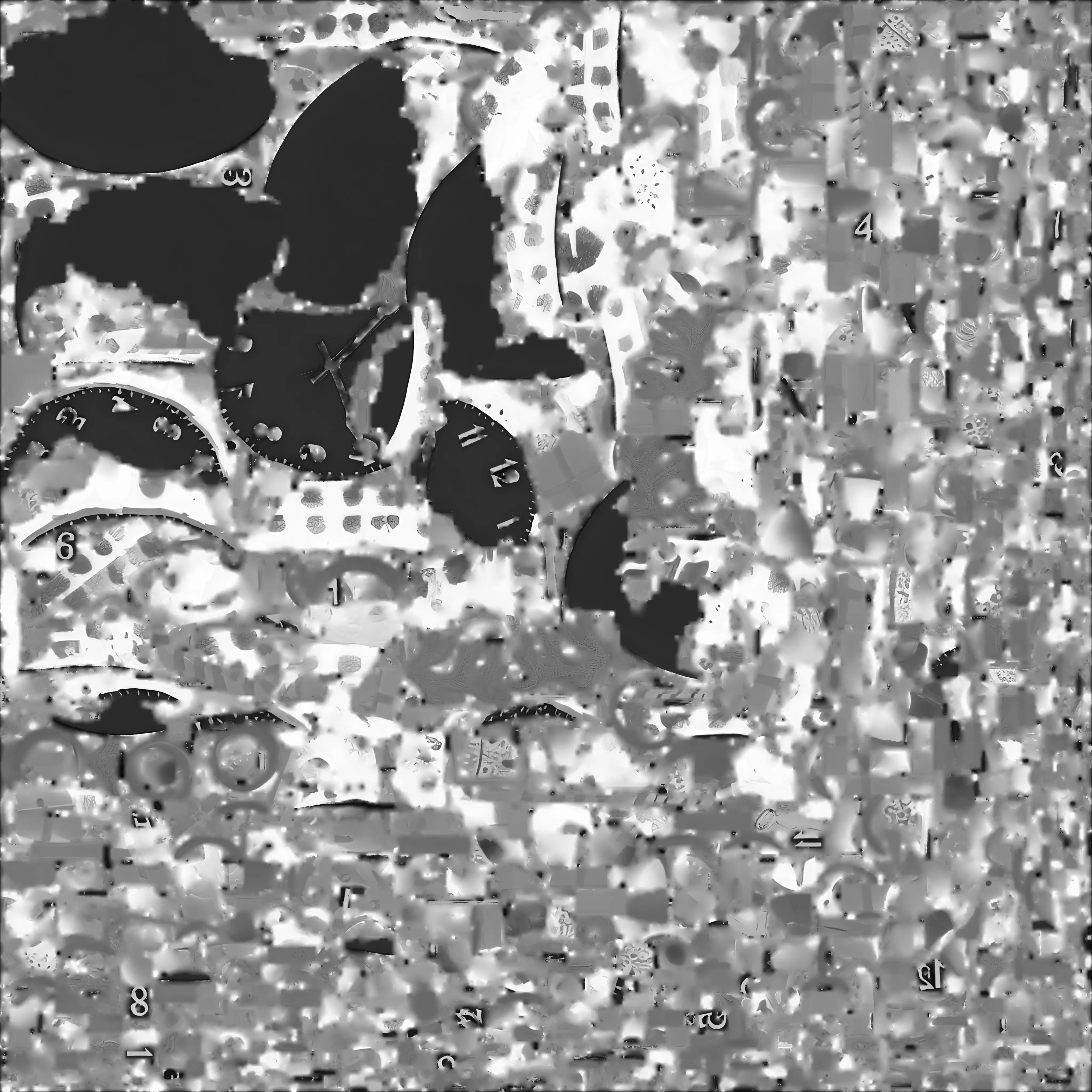 Christmas Wreath Clock 3D Model Festive Holiday Decor 3D model_4