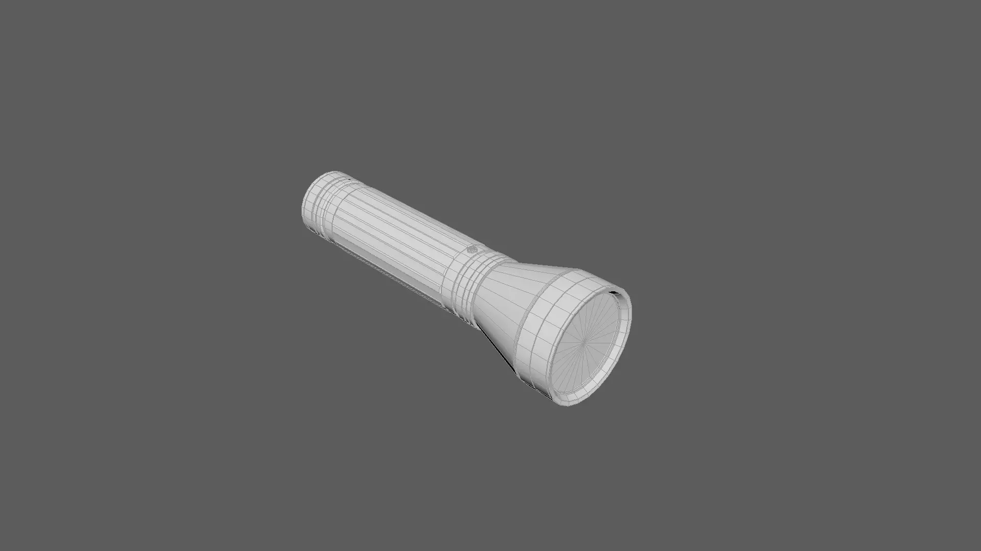 Flashlight  Low-poly 3D model_9