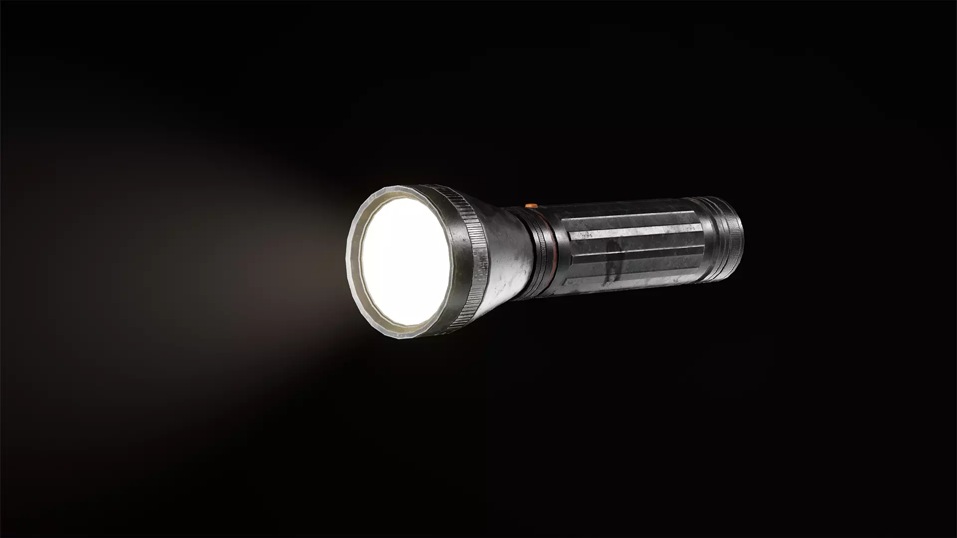 Flashlight  Low-poly 3D model_0