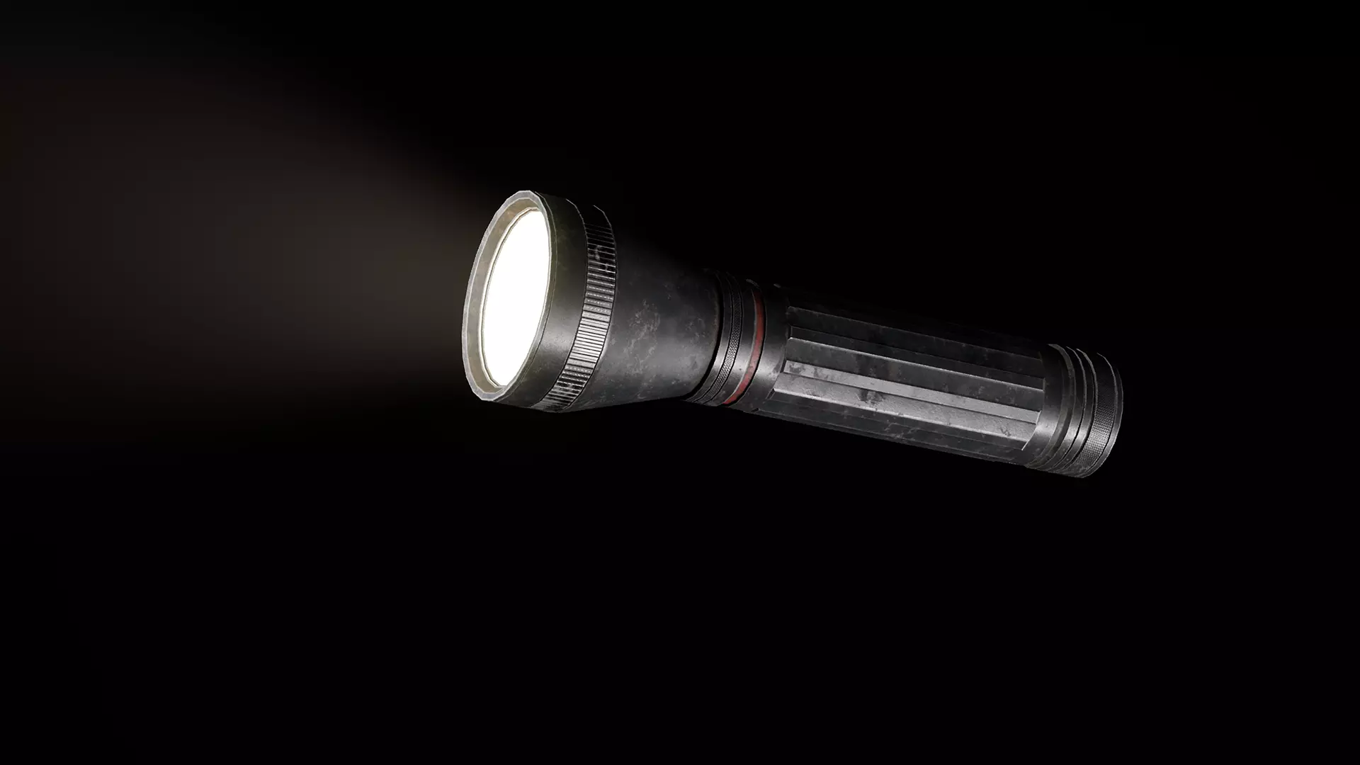 Flashlight  Low-poly 3D model_6