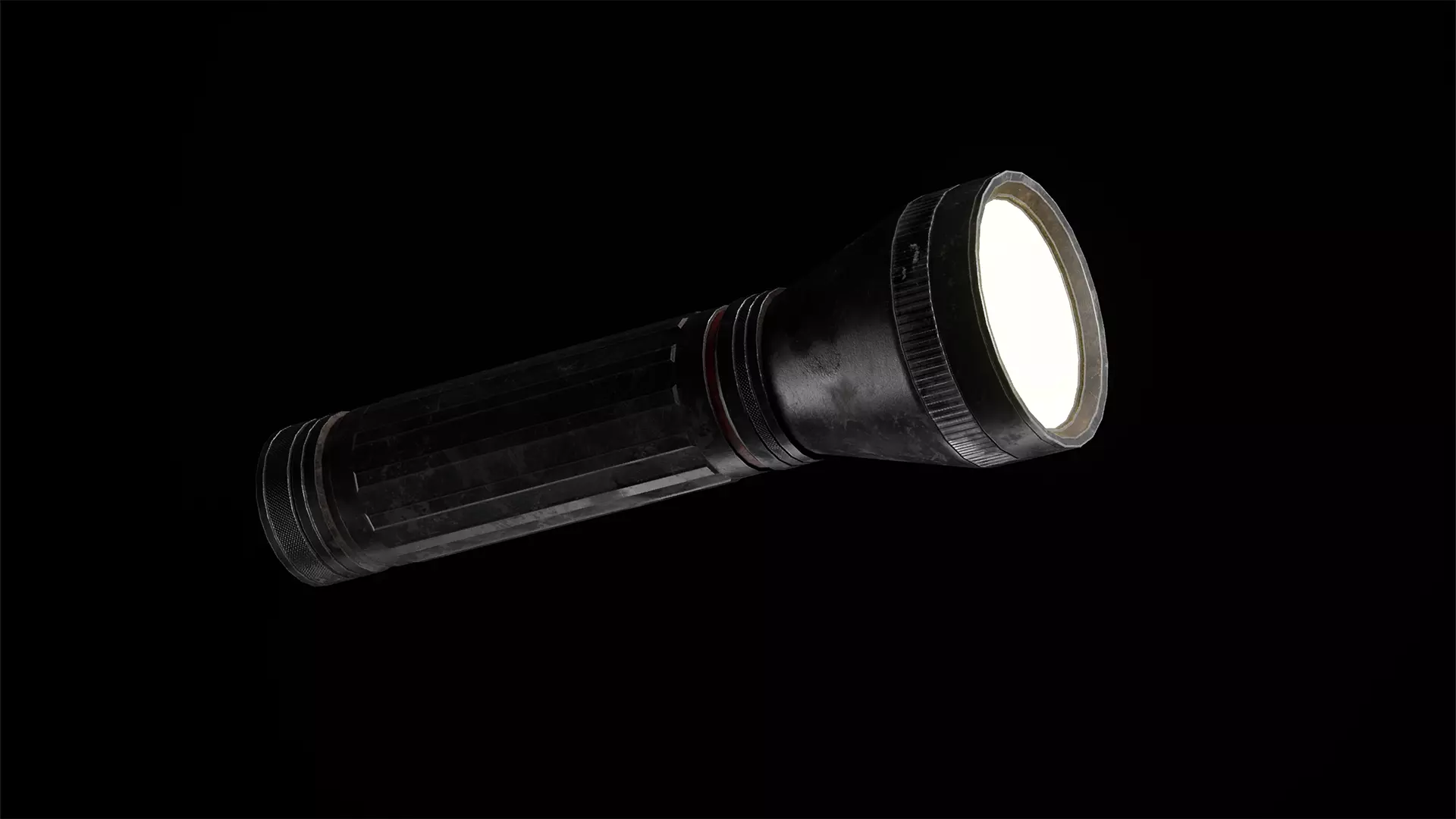 Flashlight  Low-poly 3D model_4