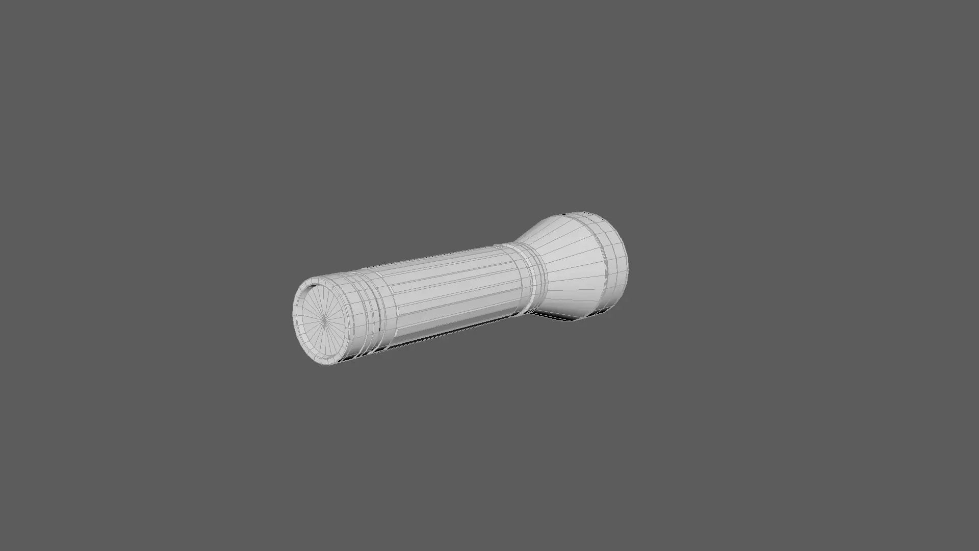 Flashlight  Low-poly 3D model_10