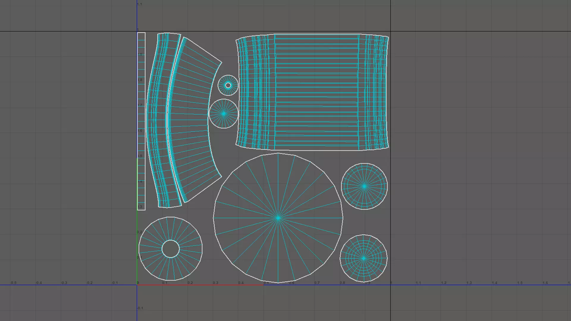 Flashlight  Low-poly 3D model_7