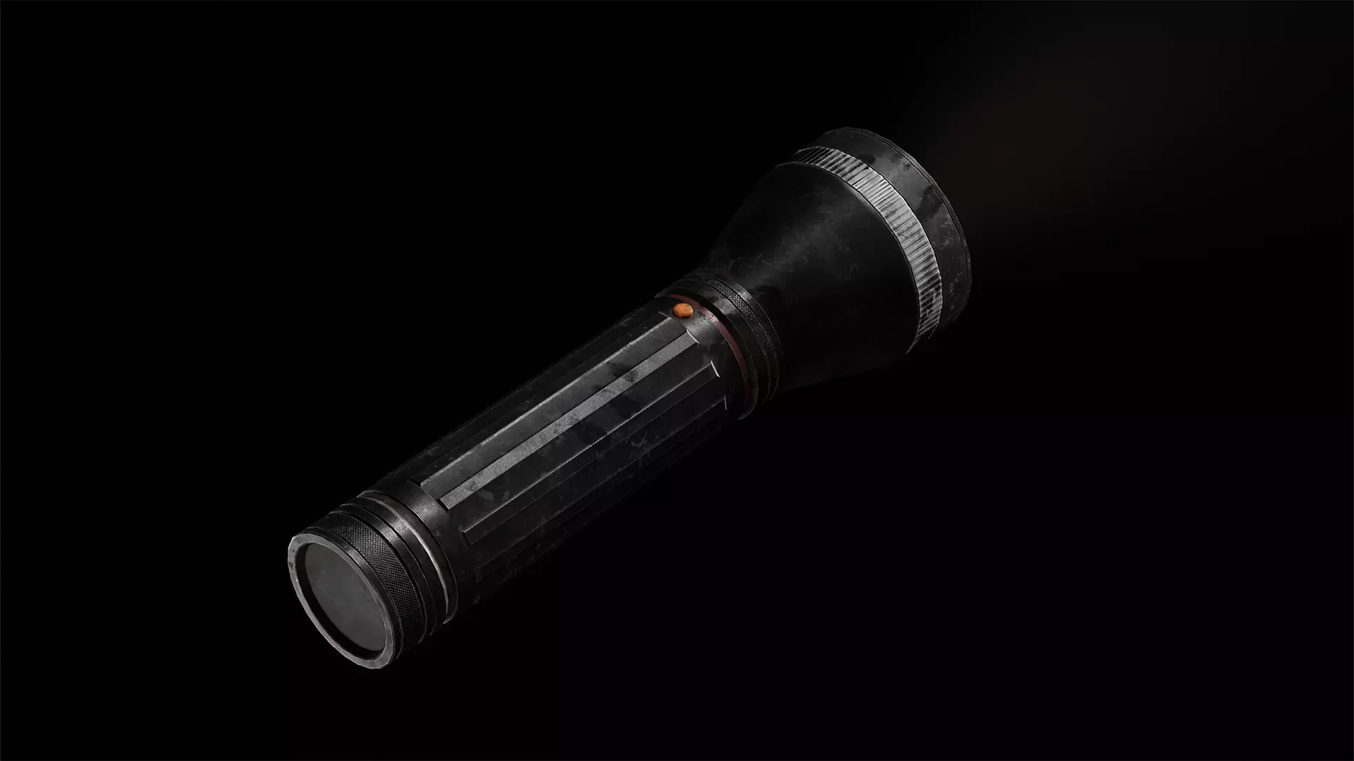 Flashlight  Low-poly 3D model_3