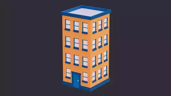 Low Poly Building 03