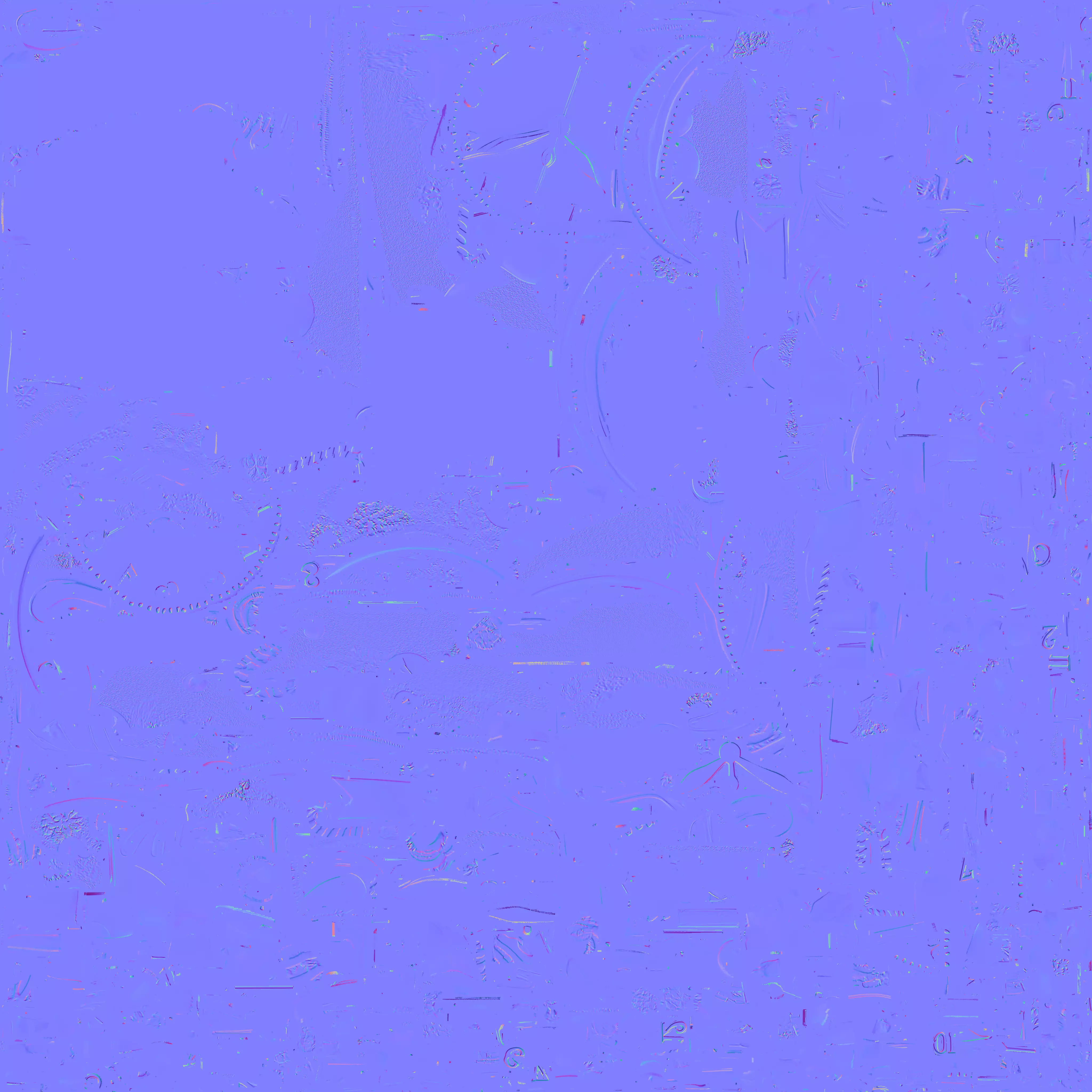 Christmas Wreath Clock 3D Model Luxurious Holiday Decor 3D model_3