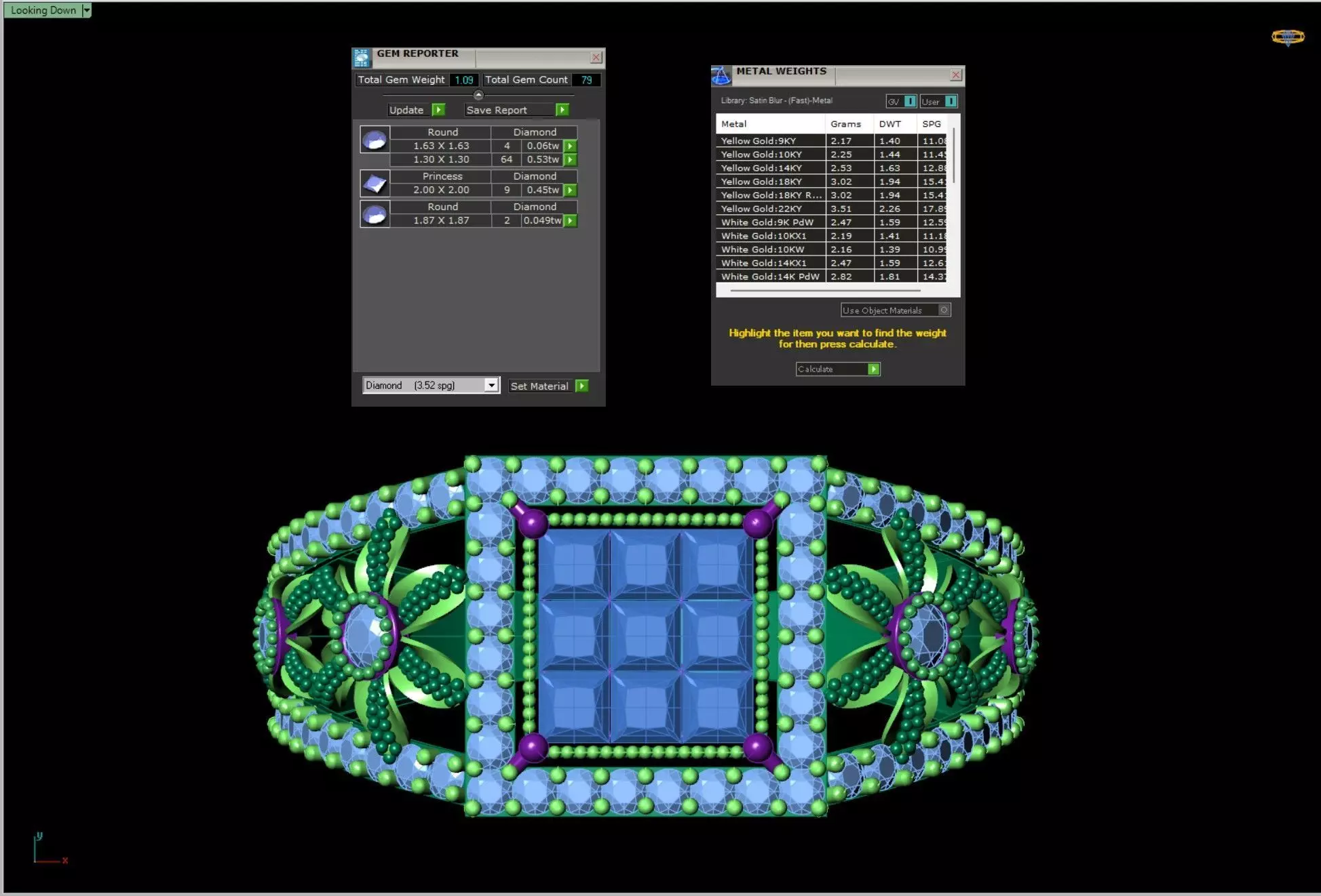 Invisible Set Cluster Ring Wide Floral Shank CAD for Printing 3D print model_6