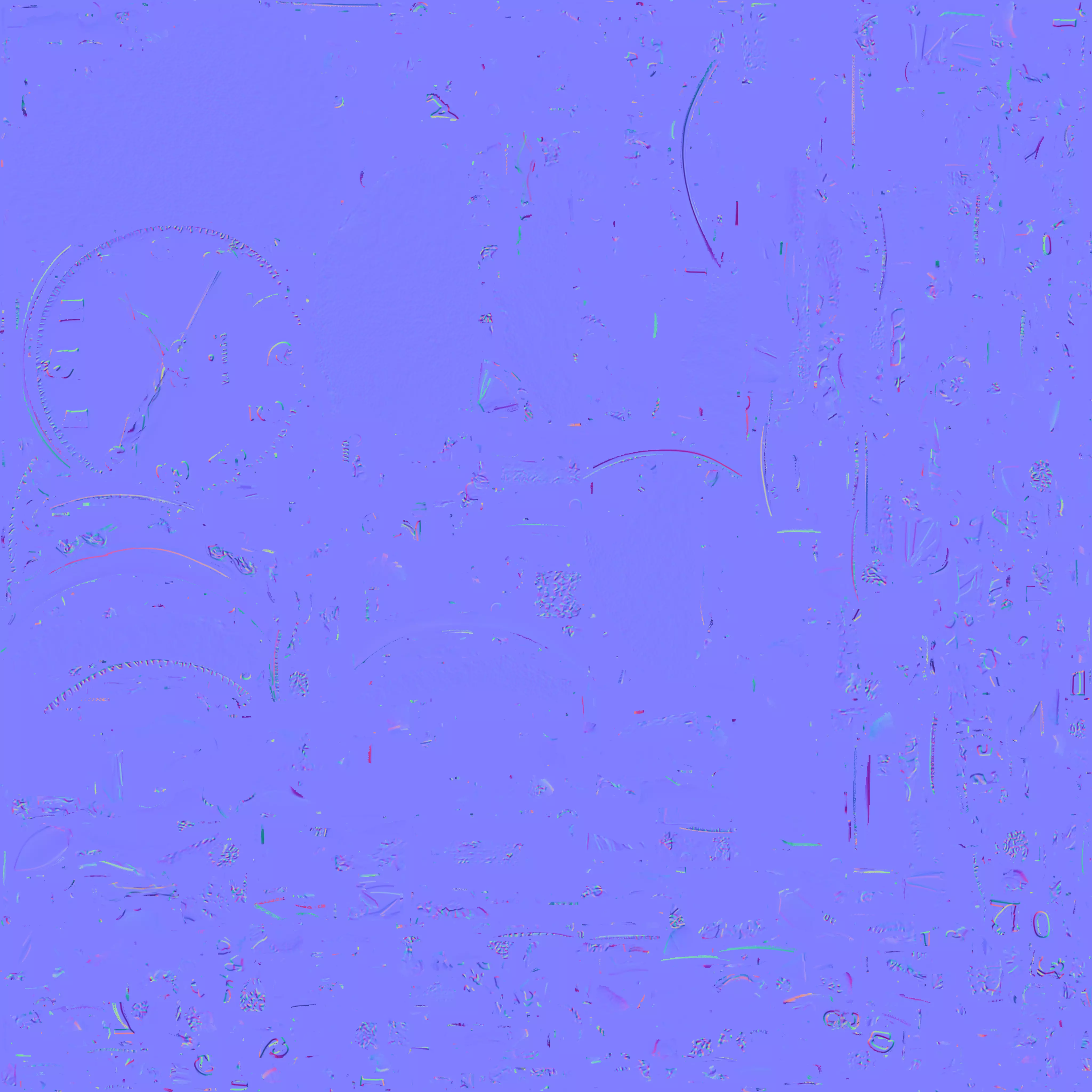 Christmas Pendulum Clock 3D Model Festive Wall Decor 3D model_3