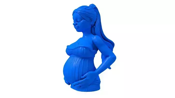 pregnant woman - pregnant woman stl - woman