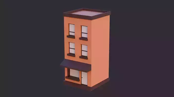 Low Poly Building 05
