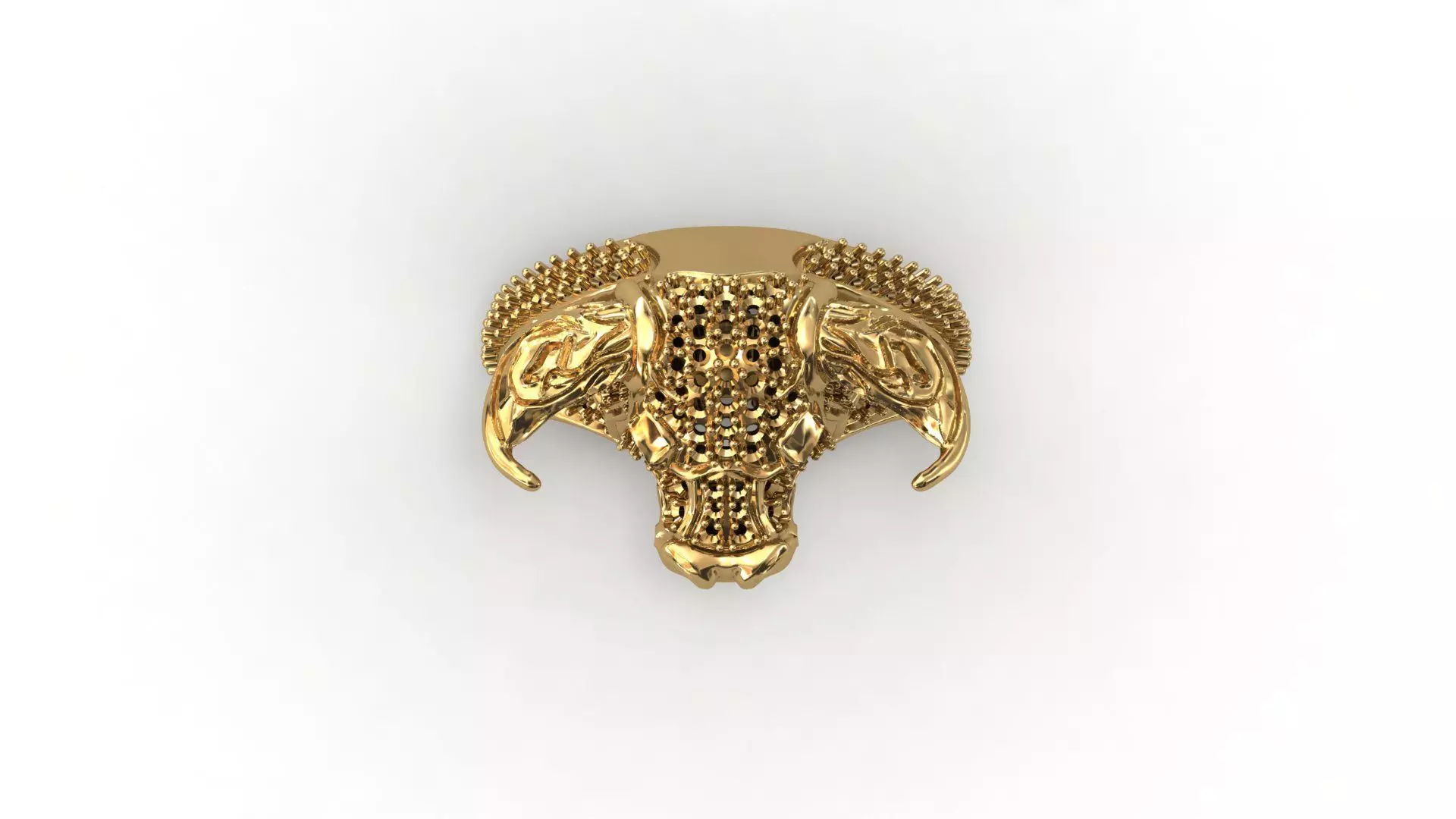 Taurus ring 3D print model_6