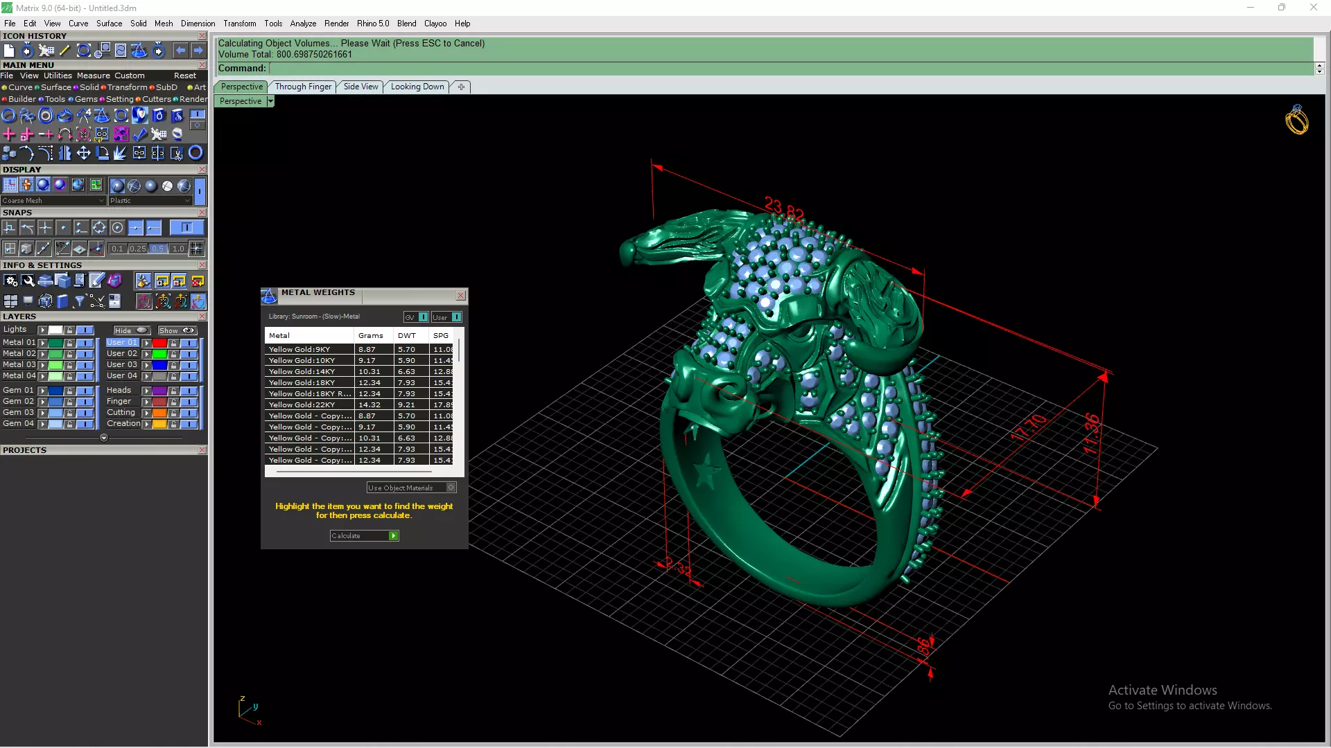 Taurus ring 3D print model_7
