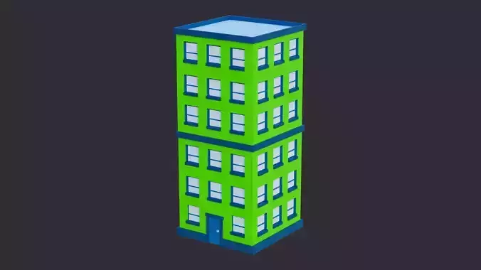 Low Poly Building 06
