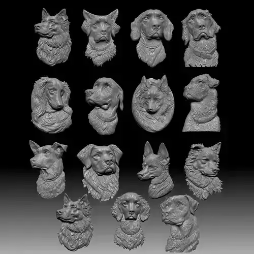 DOG PENDANT 15 COLLECTION ALL BREED TYPE