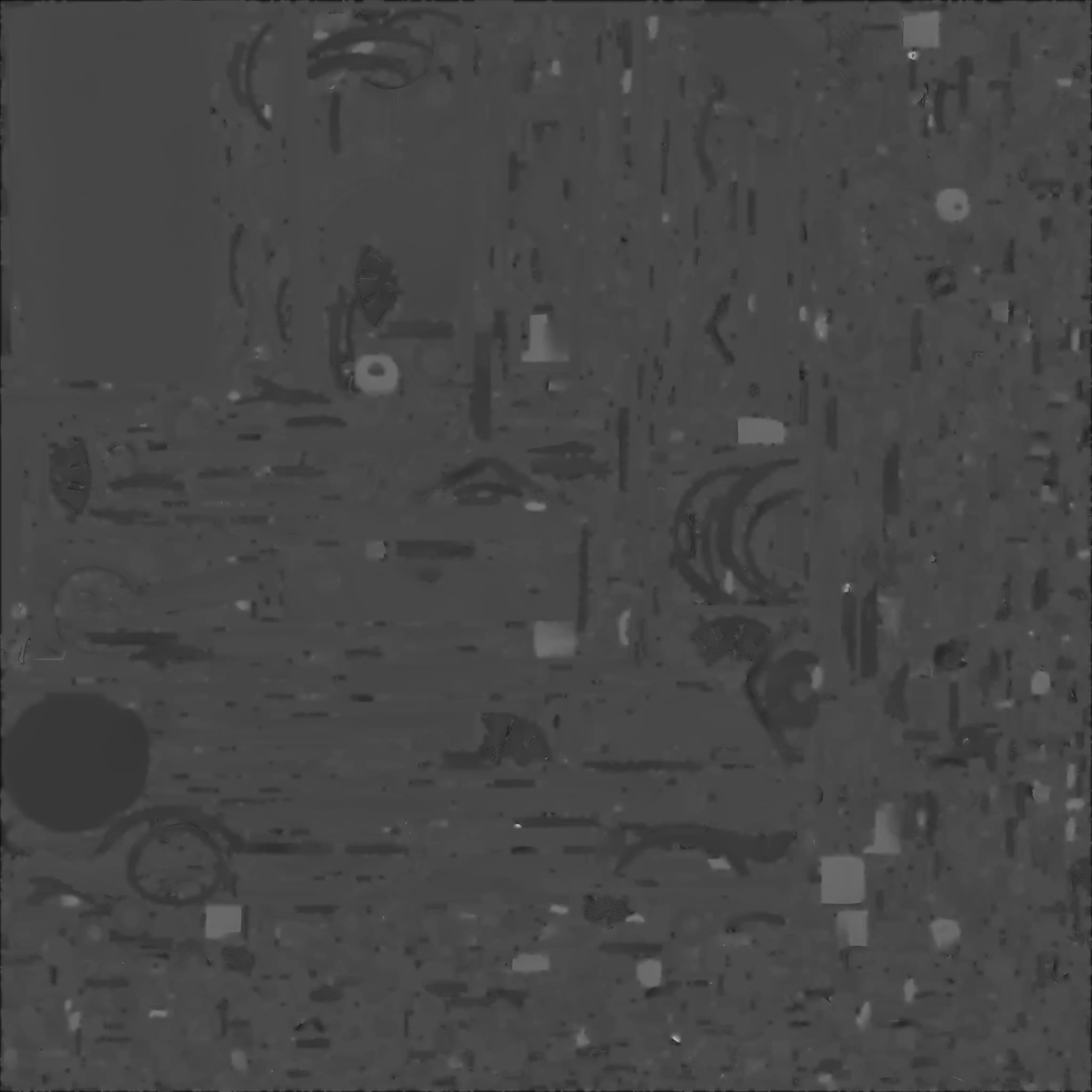 Vintage Christmas Clock 3D Model Ornate Wall Decor 3D model_4