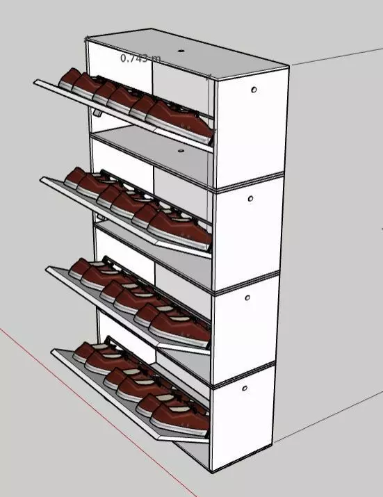 shoe rack 3 3D model_0