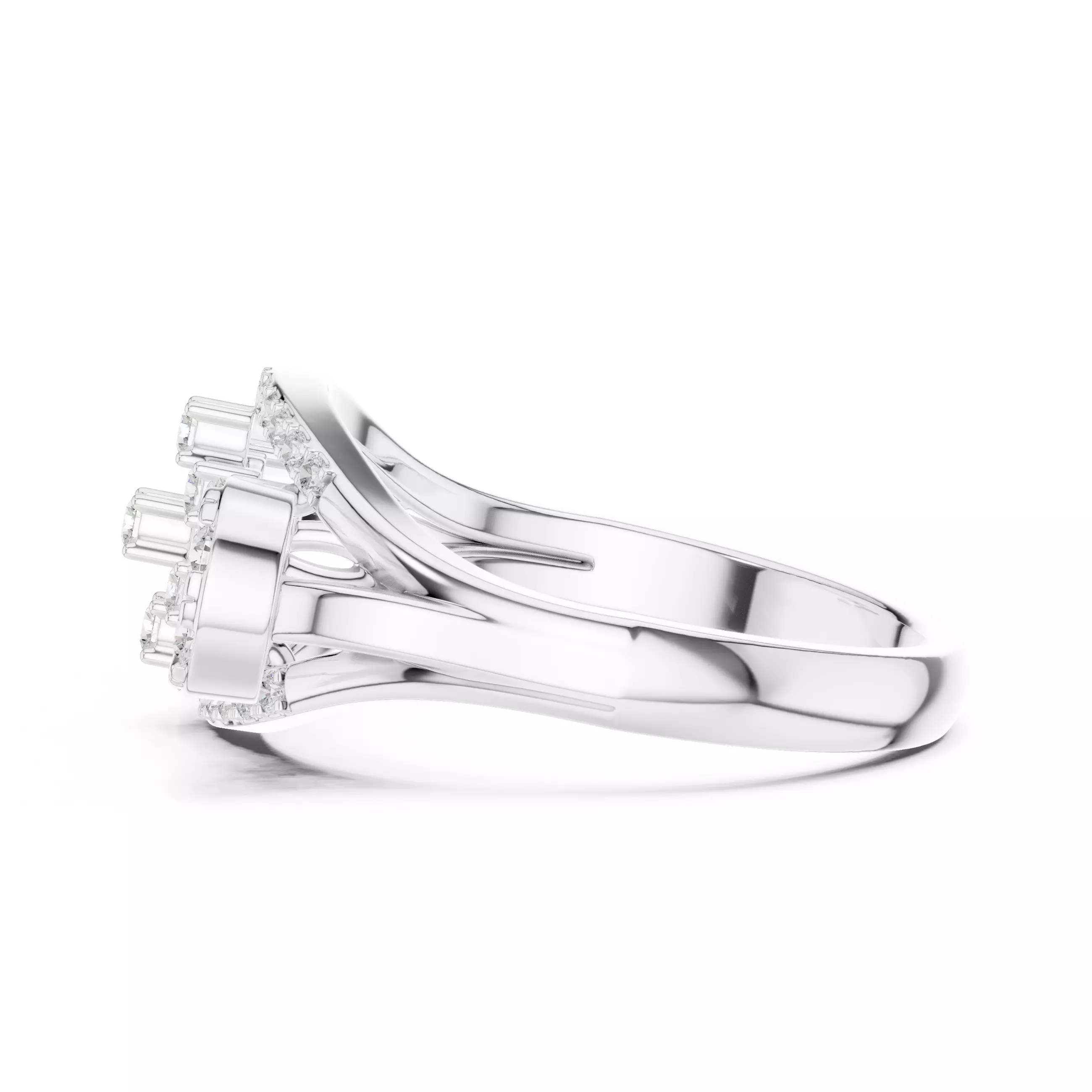 Diamond Ring 3dm stl renders animation videos details  3D print model_11