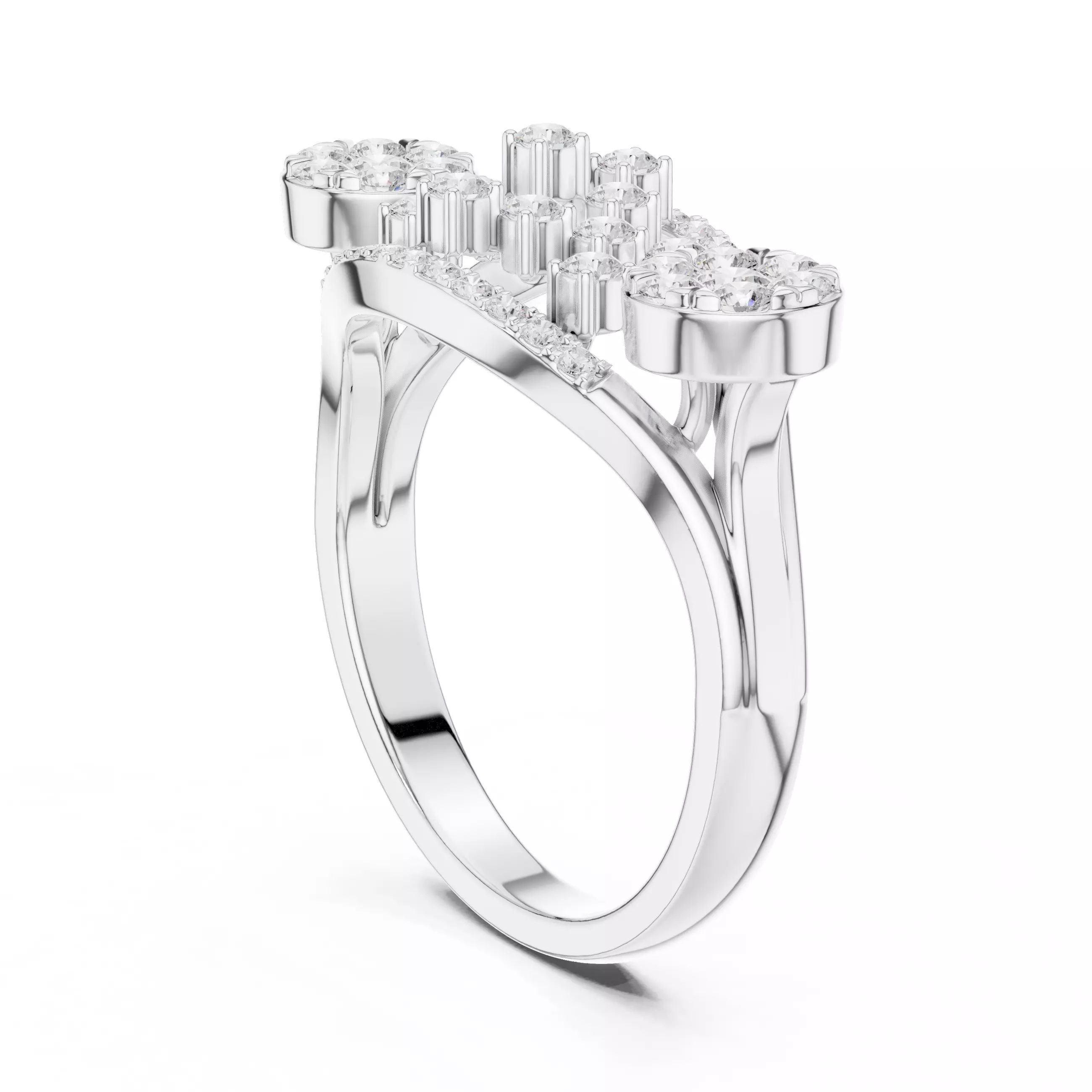 Diamond Ring 3dm stl renders animation videos details  3D print model_5