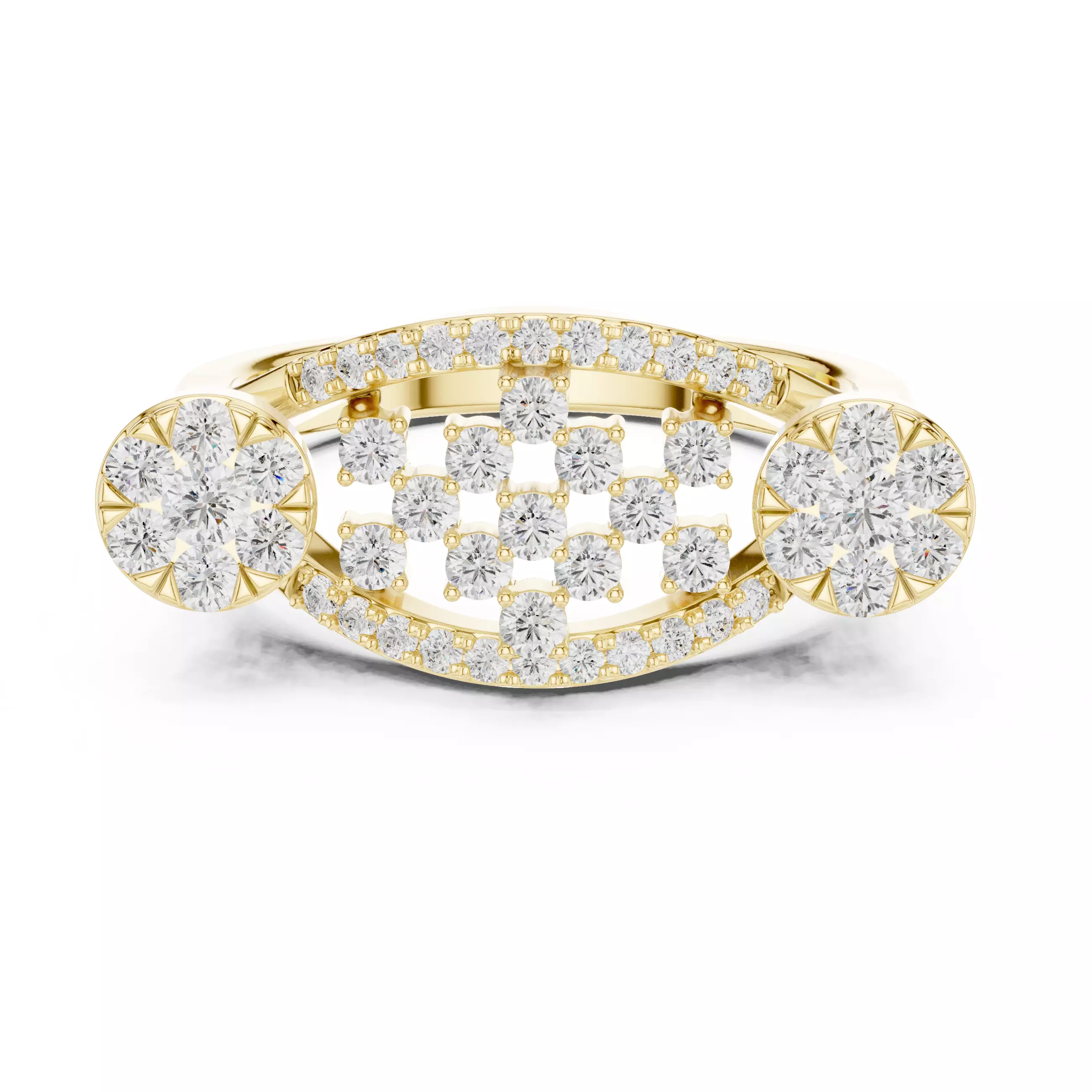 Diamond Ring 3dm stl renders animation videos details  3D print model_14