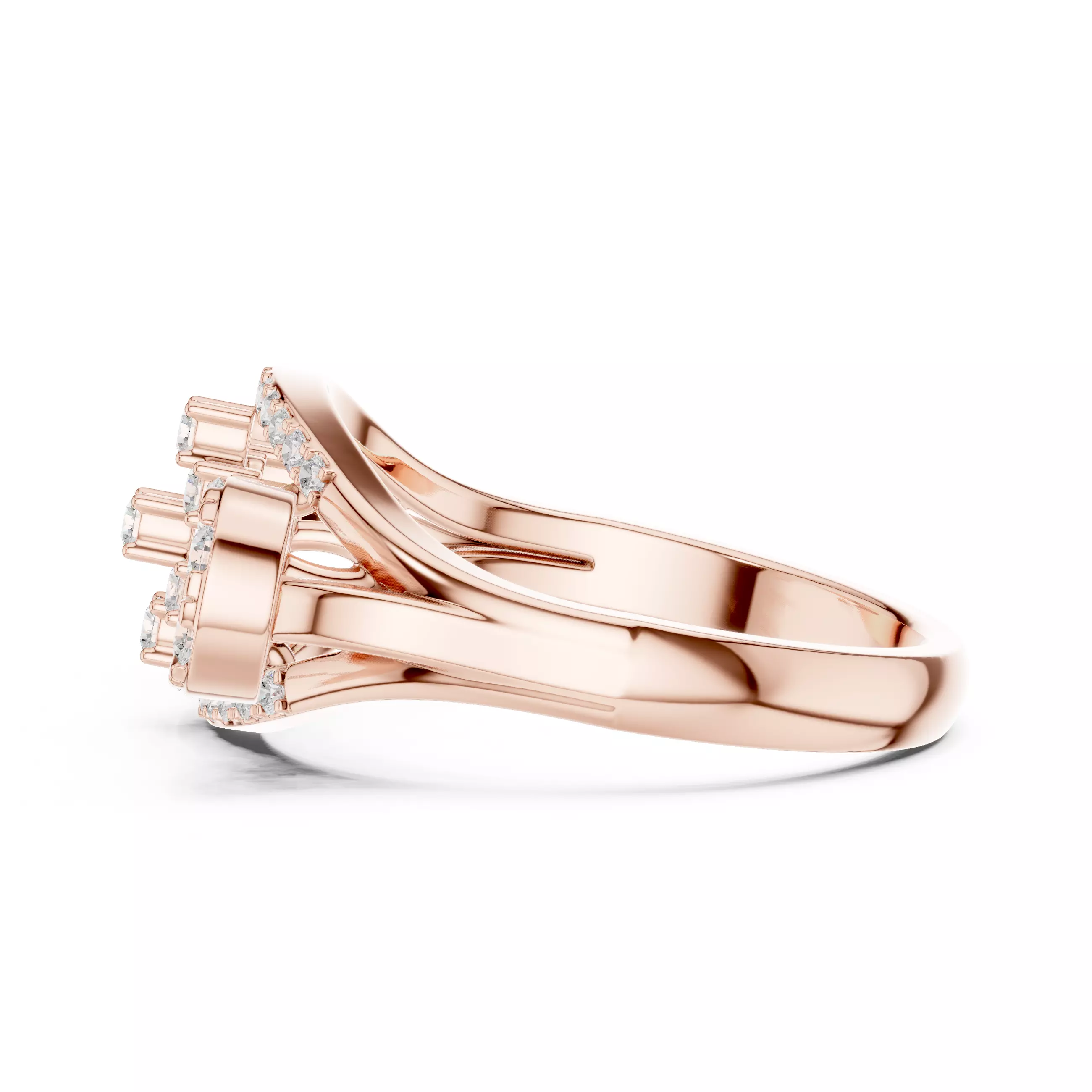 Diamond Ring 3dm stl renders animation videos details  3D print model_9