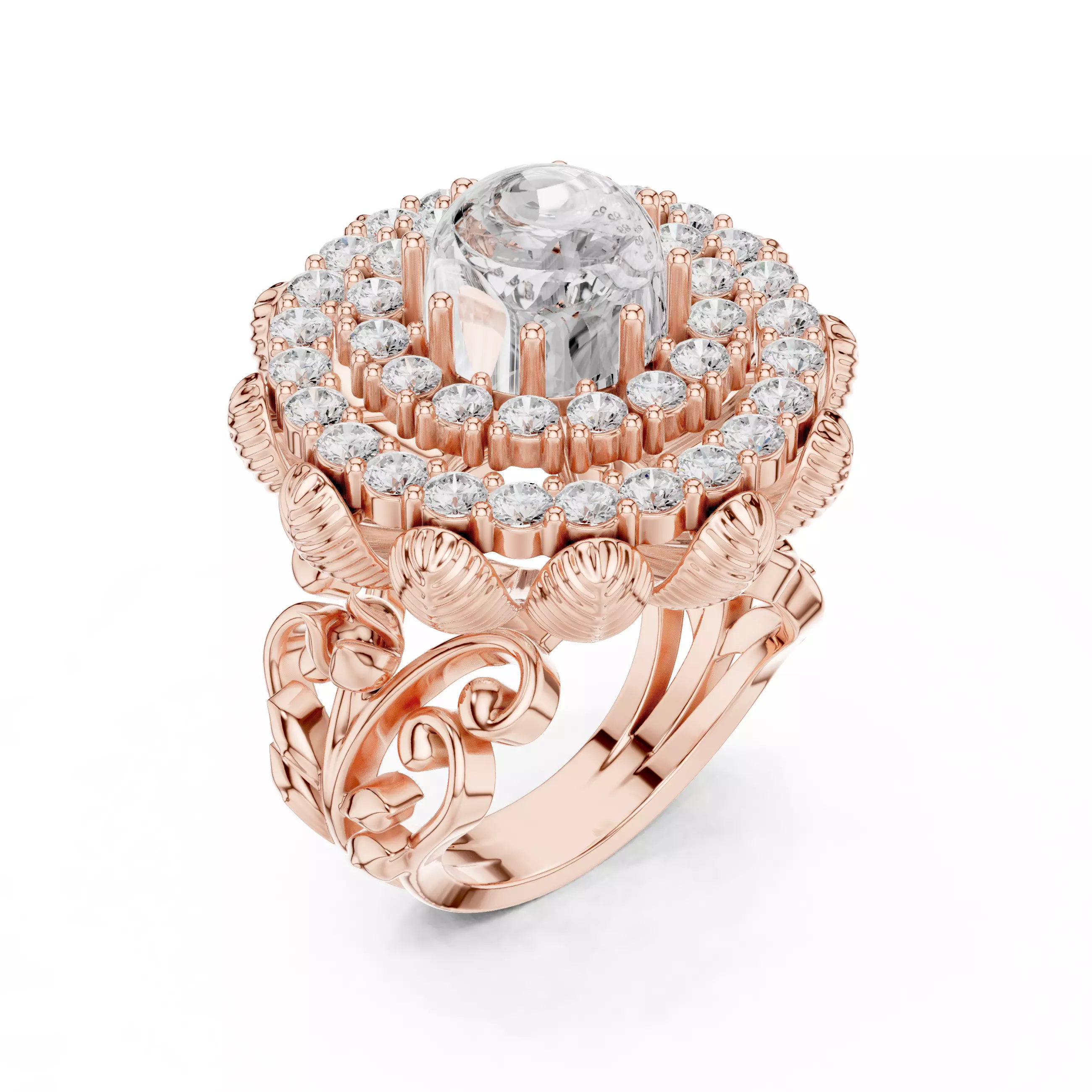 Solitaire Ring 3dm stl renders animation videos details 3D print model_4