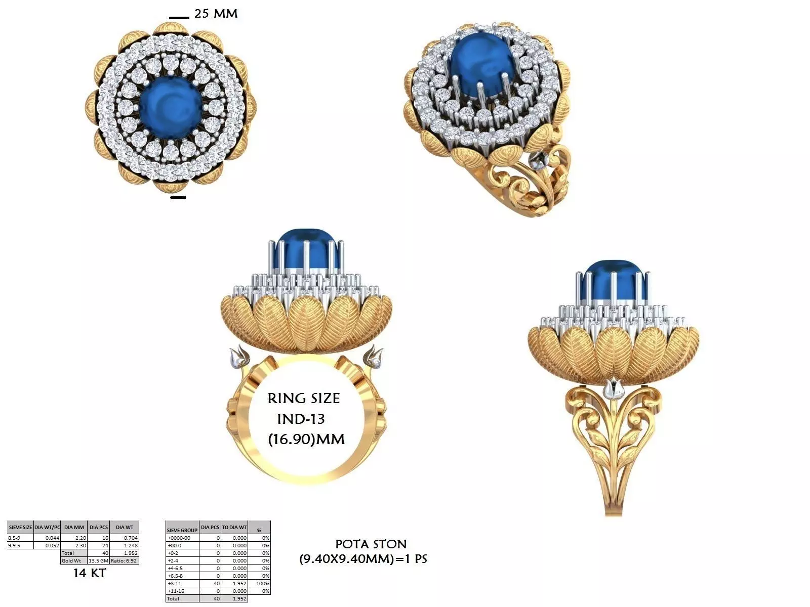 Solitaire Ring 3dm stl renders animation videos details 3D print model_15