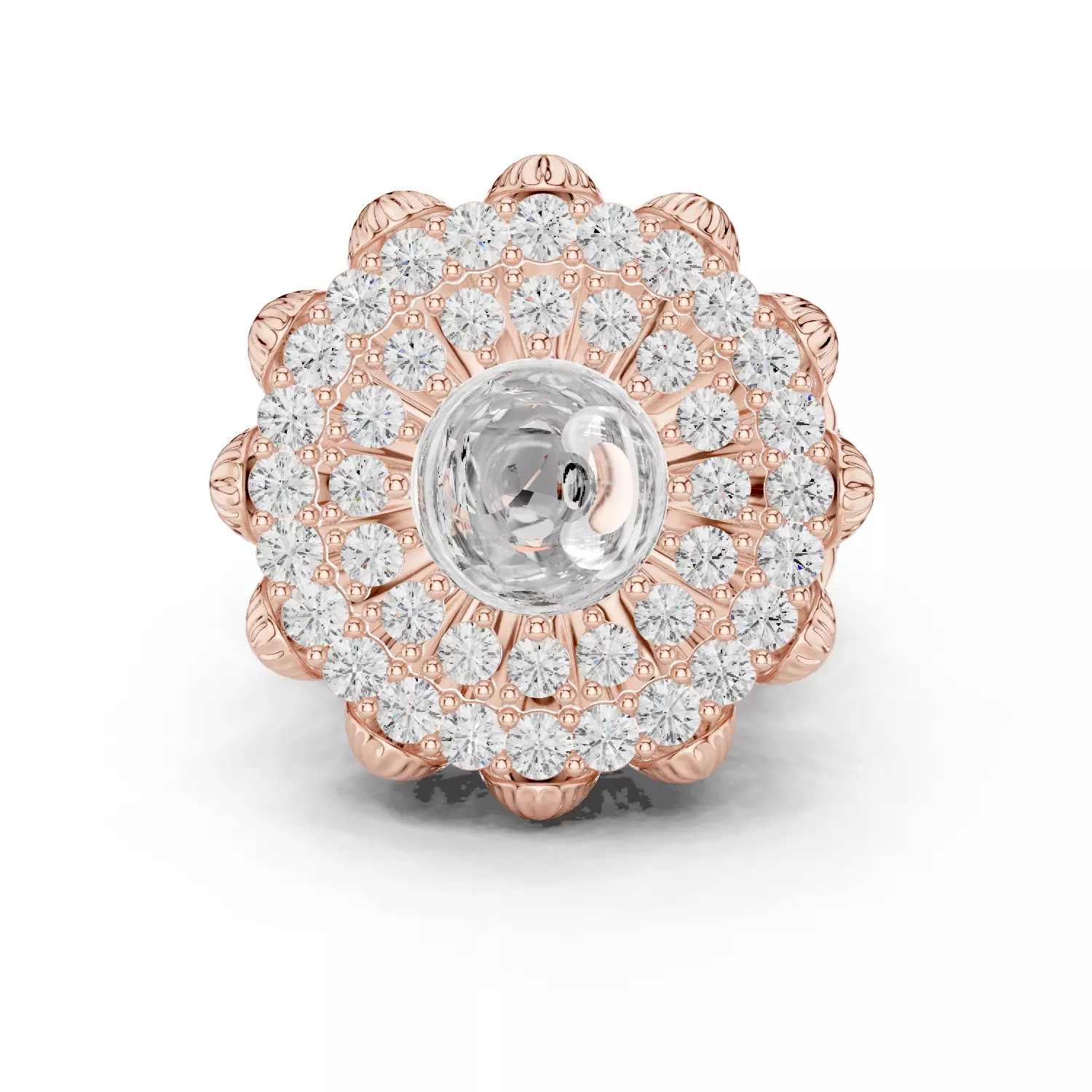 Solitaire Ring 3dm stl renders animation videos details 3D print model_0