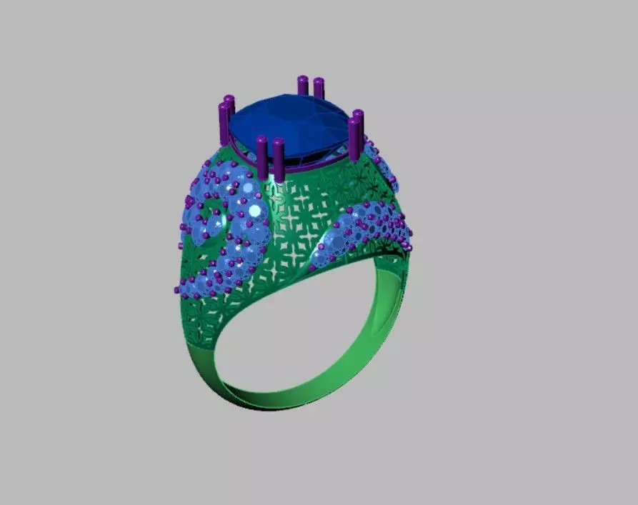 Rings 3D print model_2