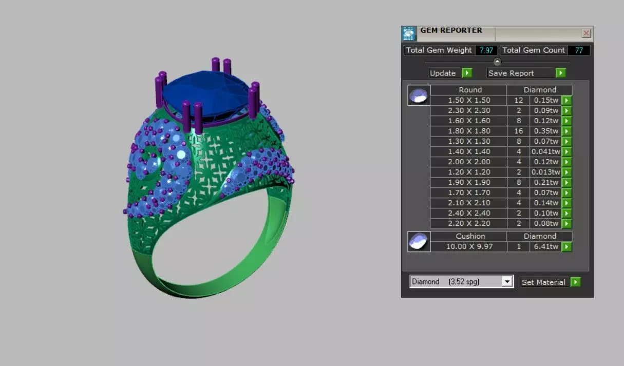 Rings 3D print model_3
