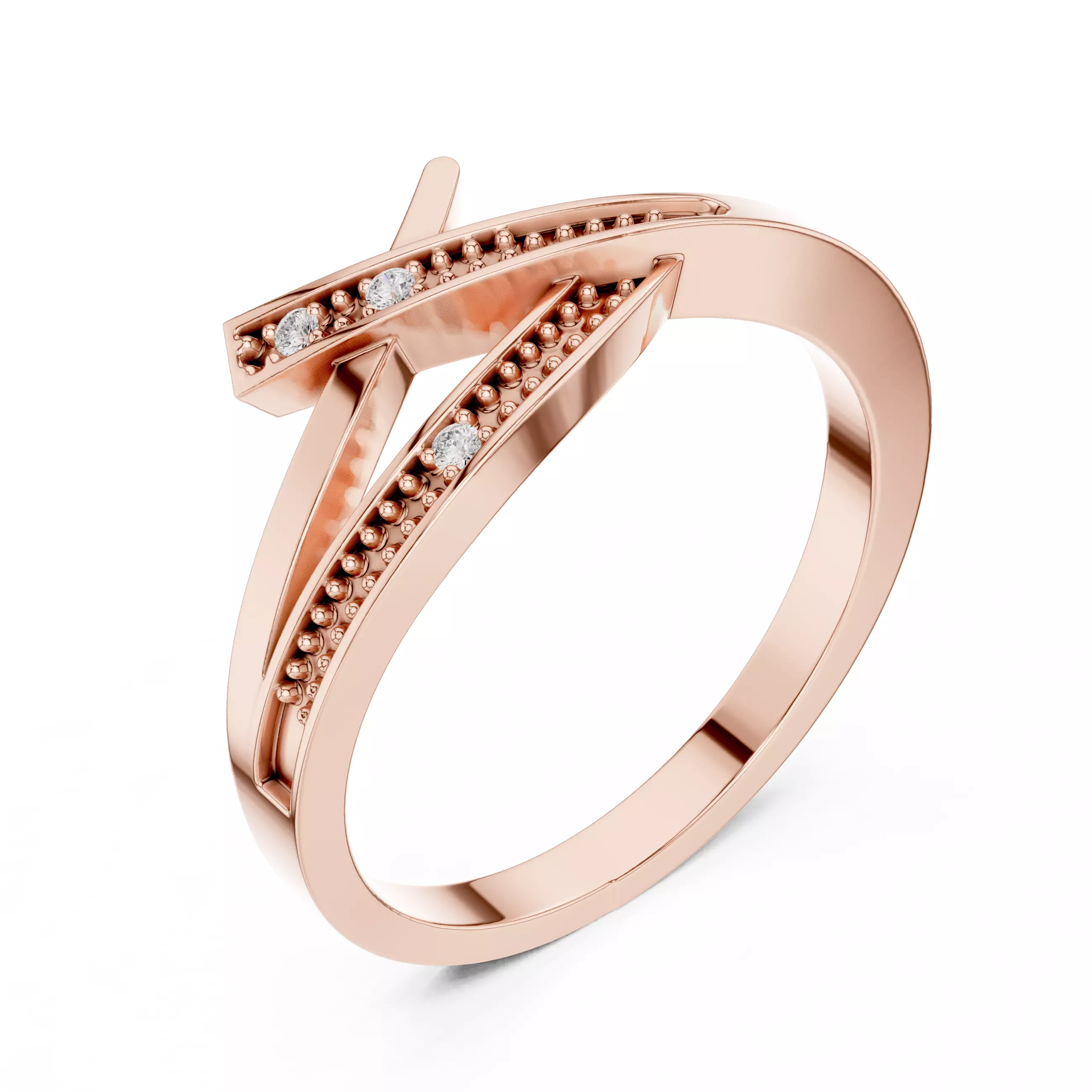 Diamond Ring 3dm stl renders animation videos details  3D print model_4