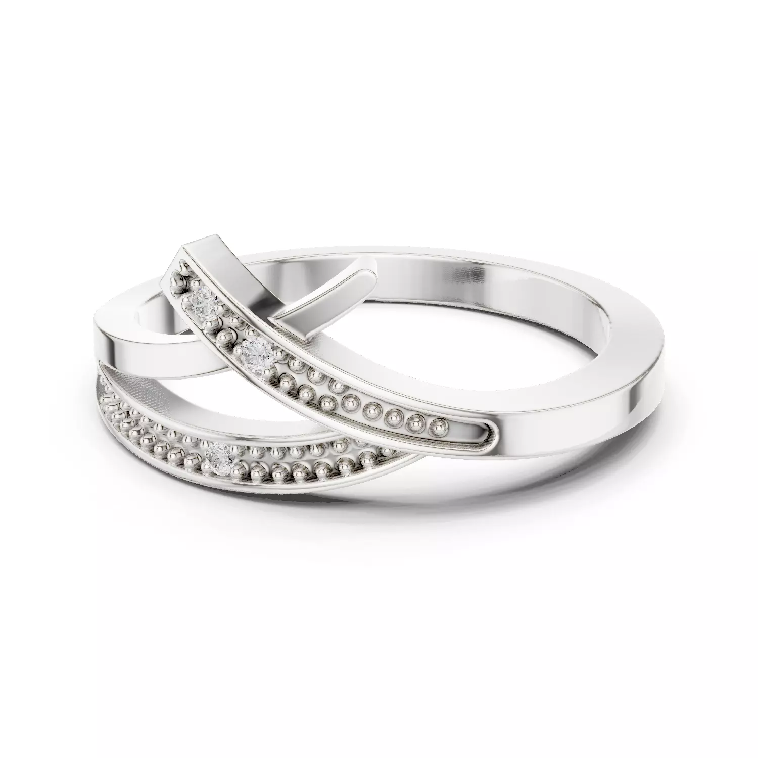 Diamond Ring 3dm stl renders animation videos details  3D print model_1
