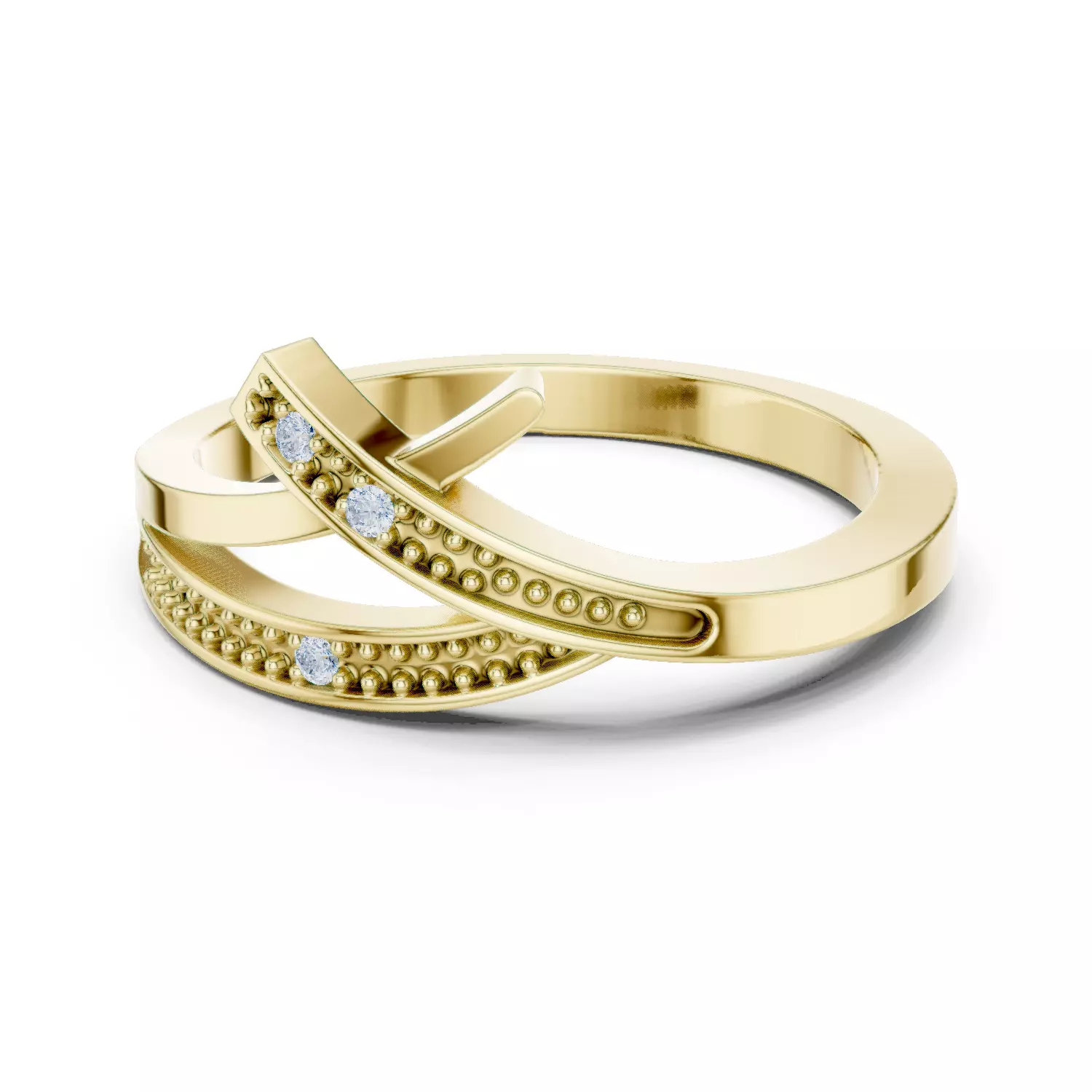 Diamond Ring 3dm stl renders animation videos details  3D print model_2