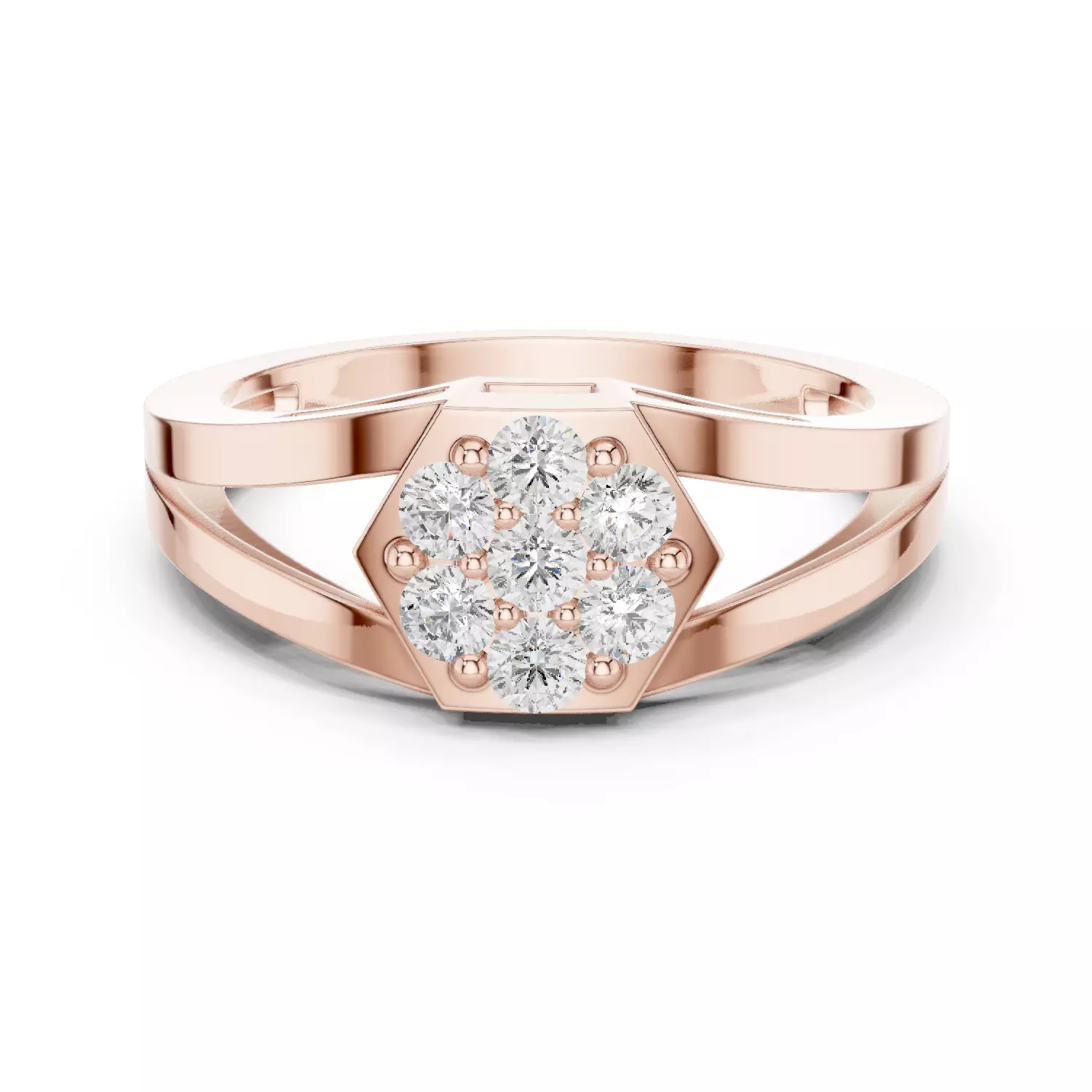 Diamond Ring 3dm stl renders animation videos details 3D print model_0