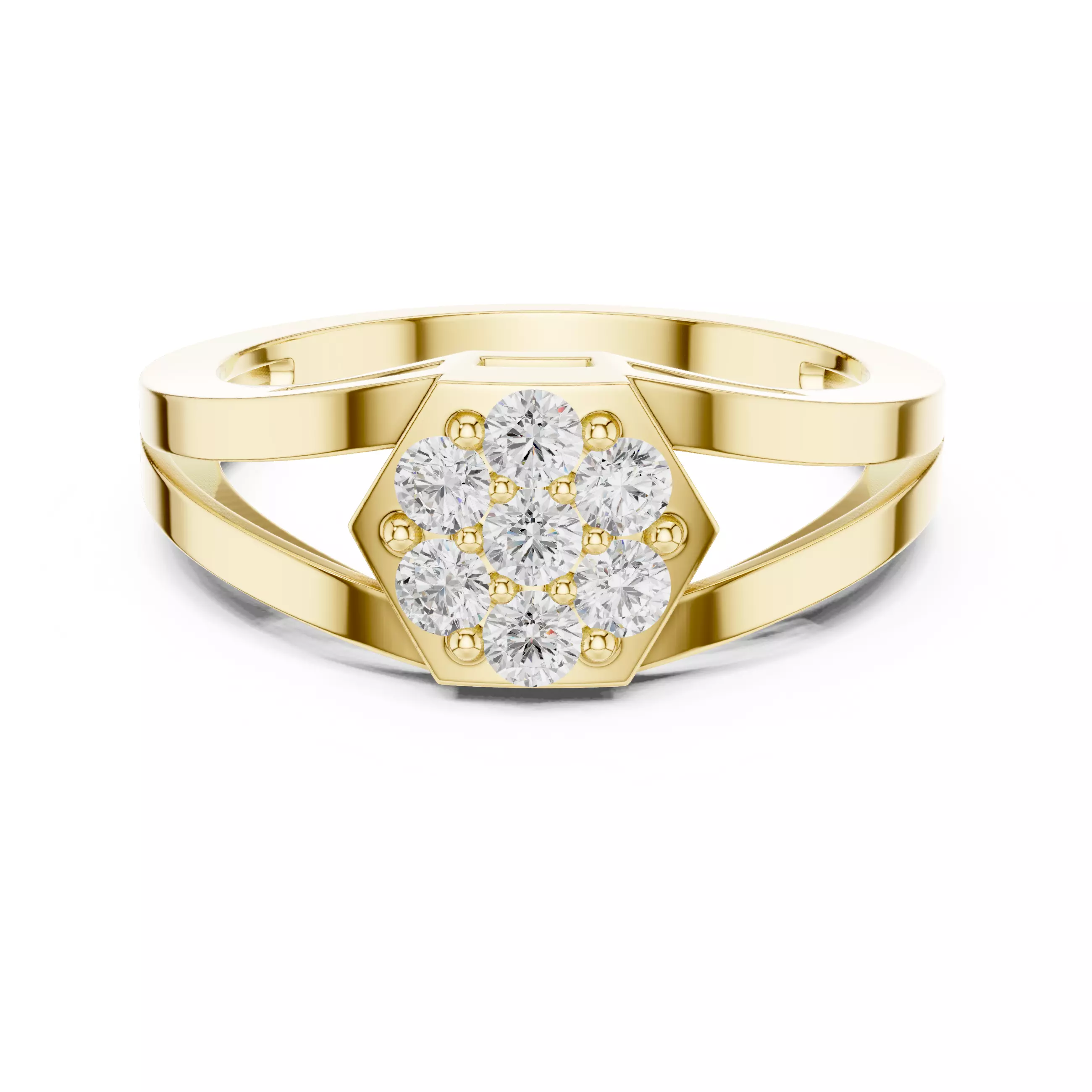 Diamond Ring 3dm stl renders animation videos details 3D print model_14