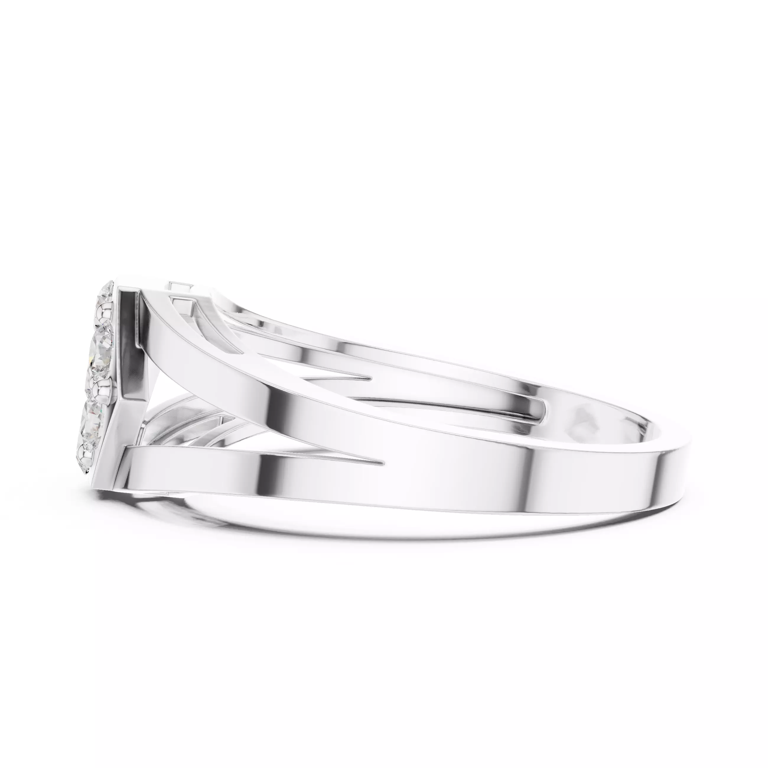 Diamond Ring 3dm stl renders animation videos details 3D print model_11