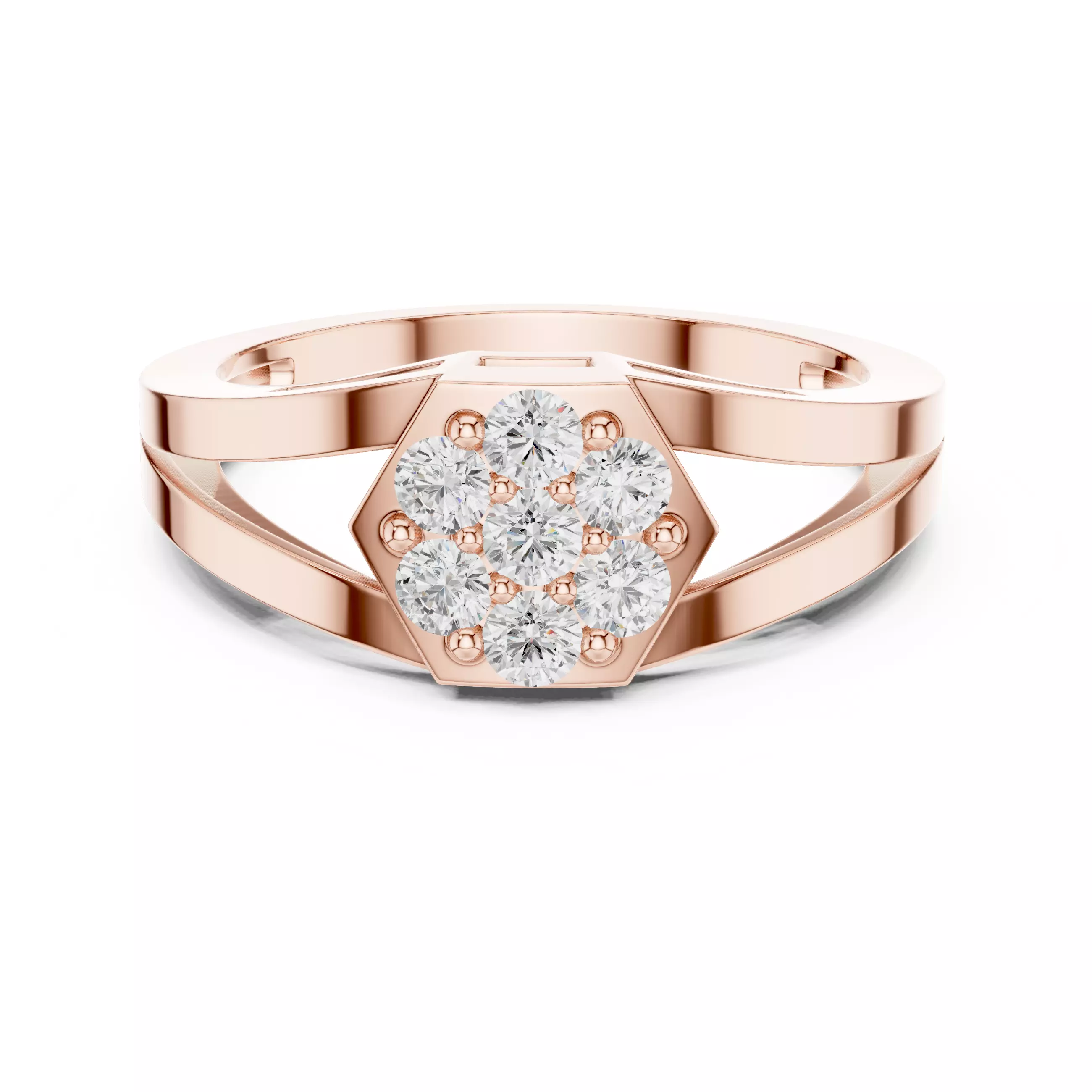 Diamond Ring 3dm stl renders animation videos details 3D print model_10