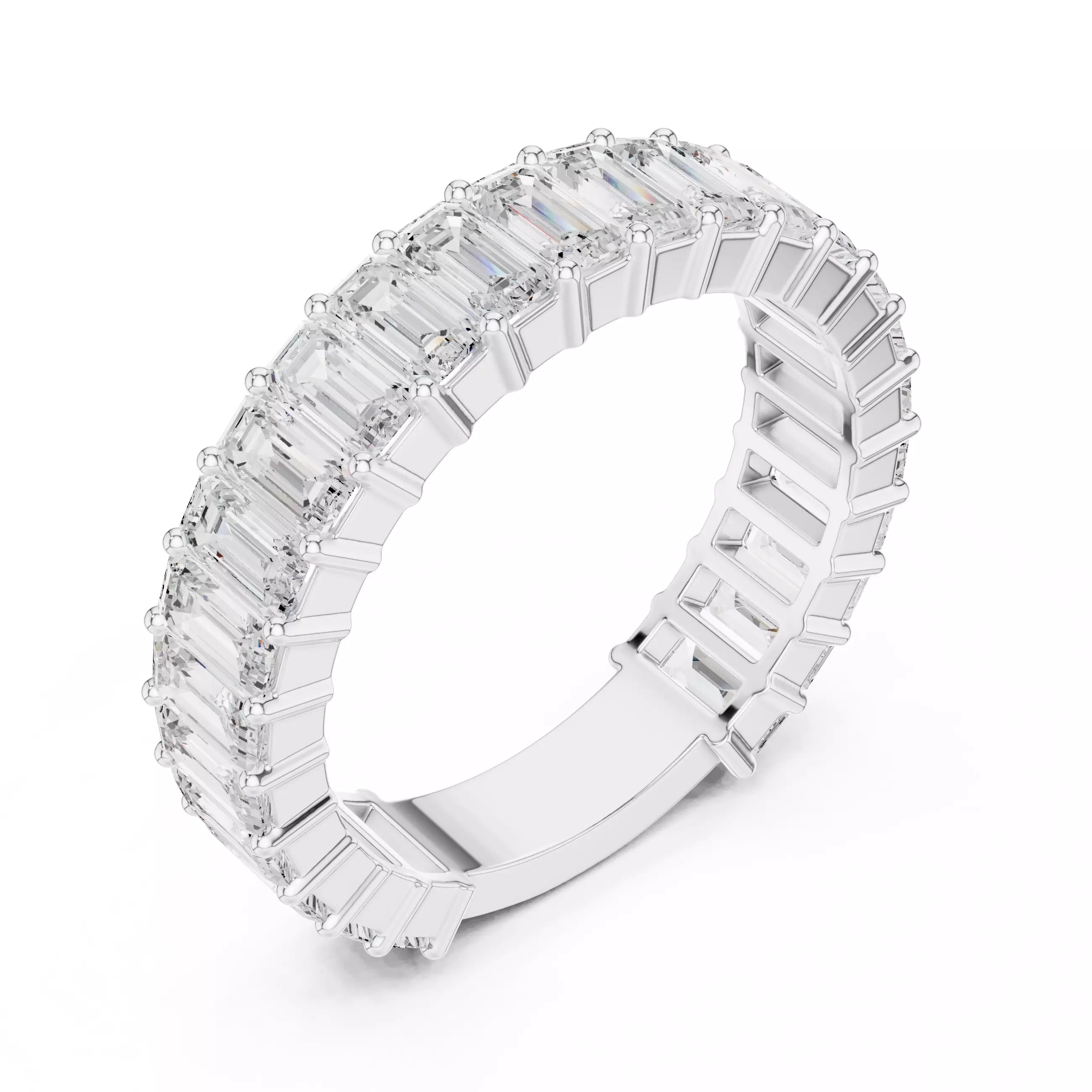Eternity Band Ring 3dm stl renders animation details  3D print model_6